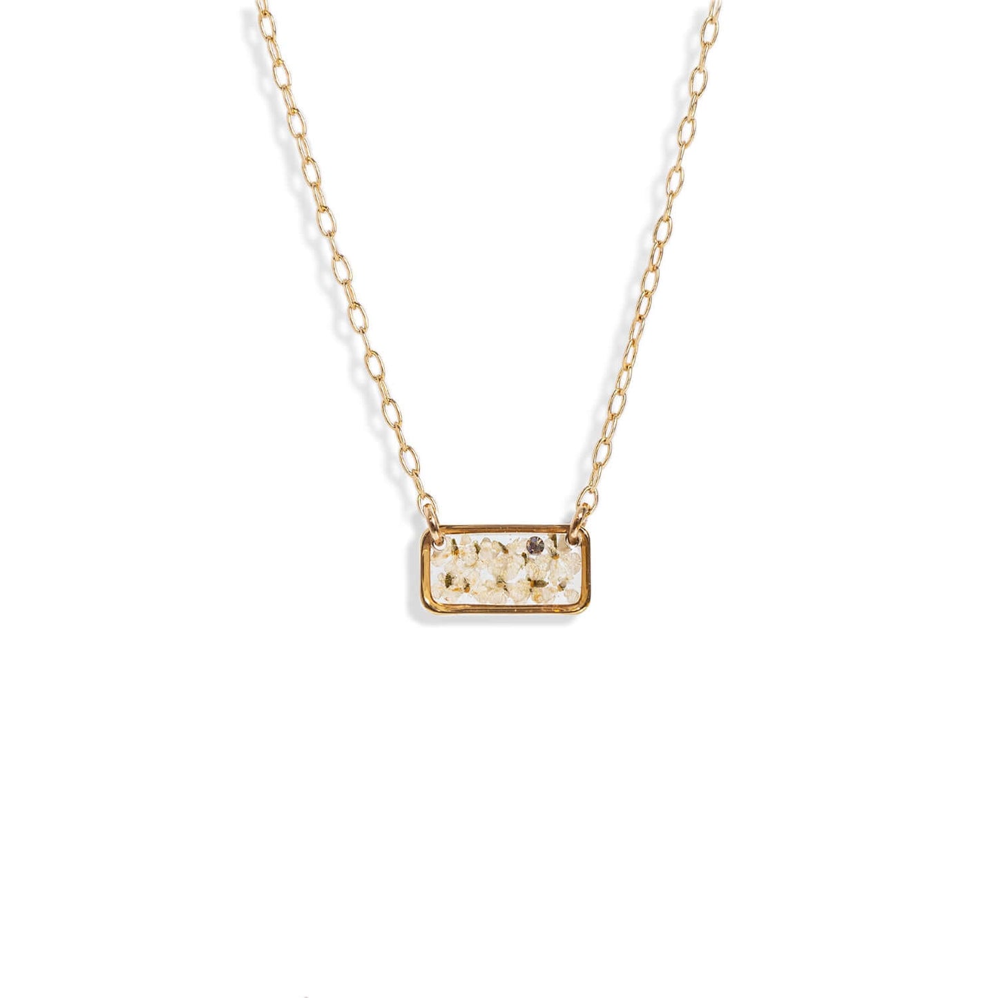 Mini Bar Flower Necklace