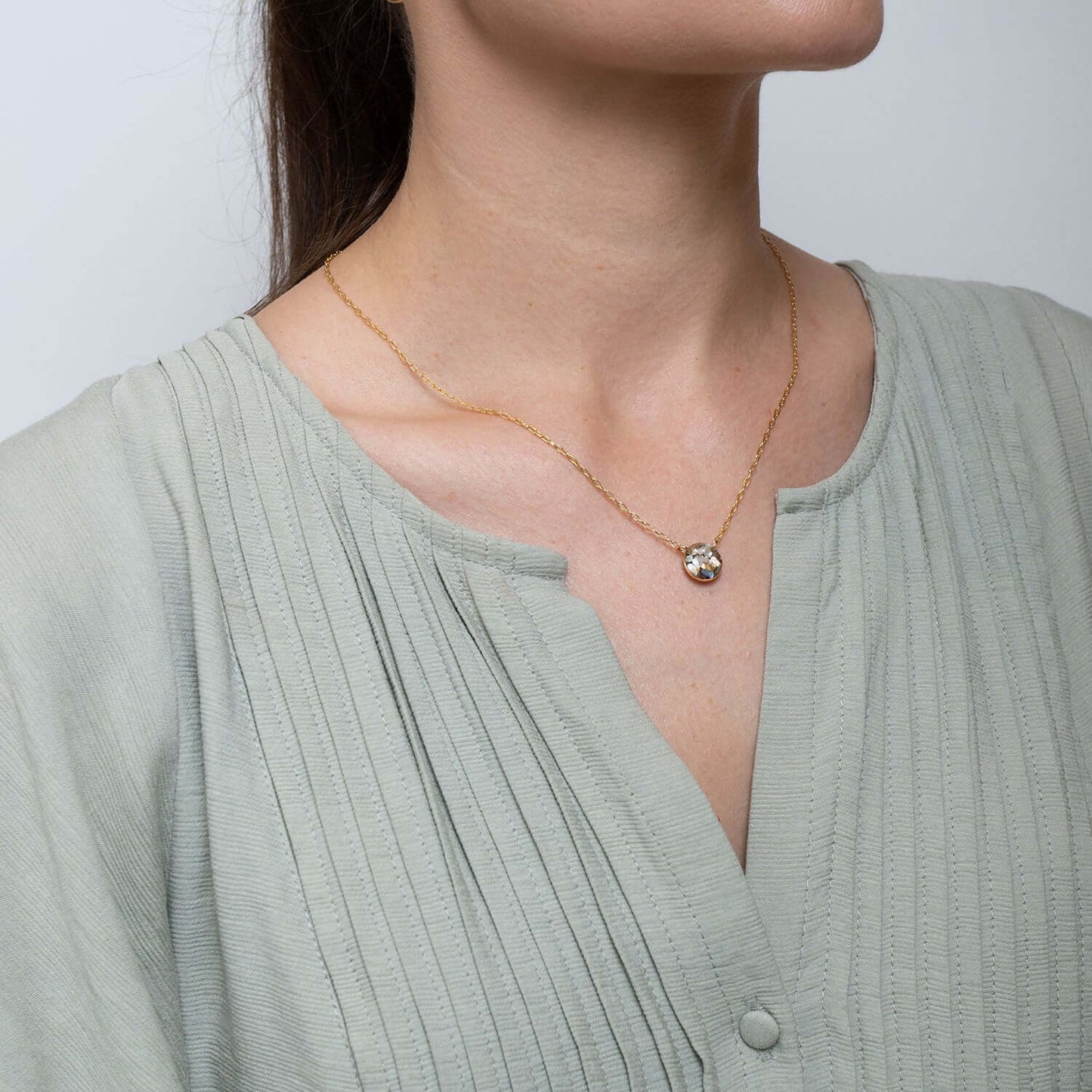 Round Gem Necklace
