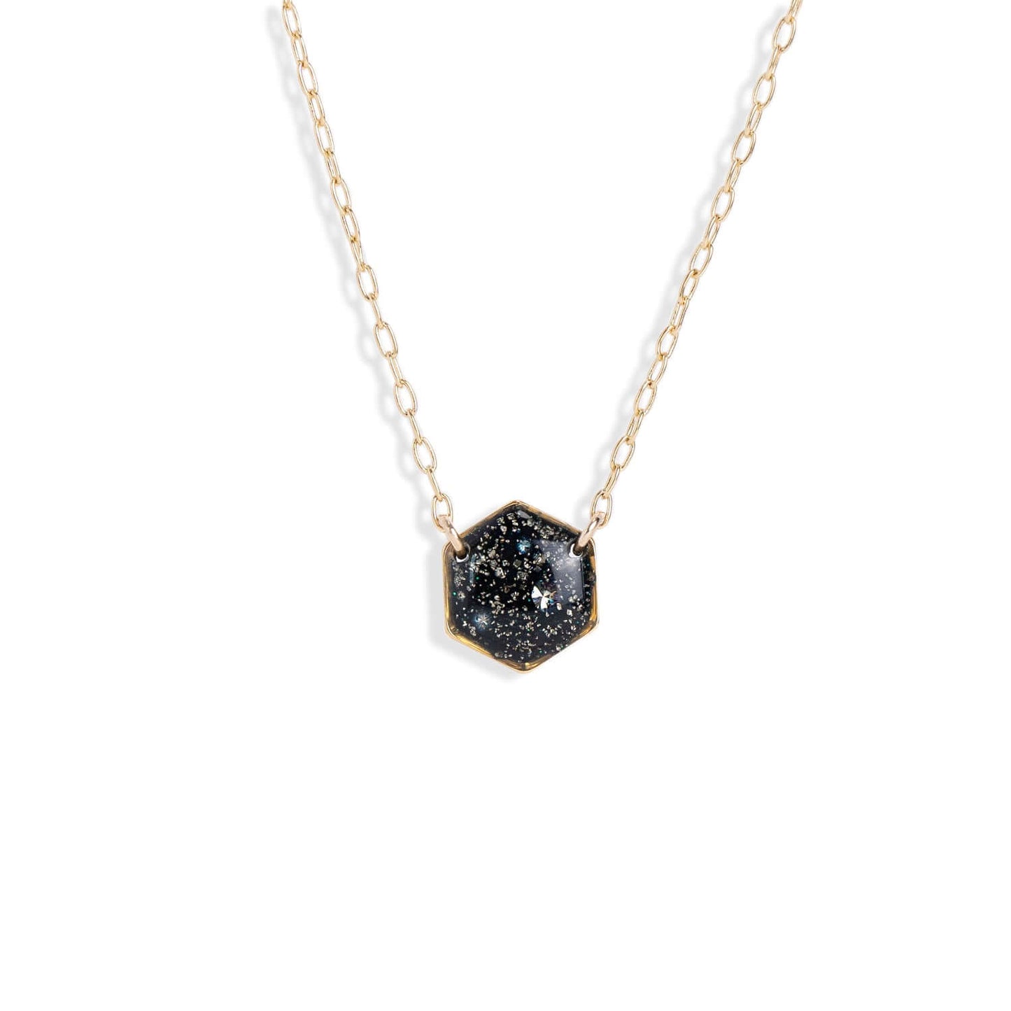 Delicate Hexagon Necklace