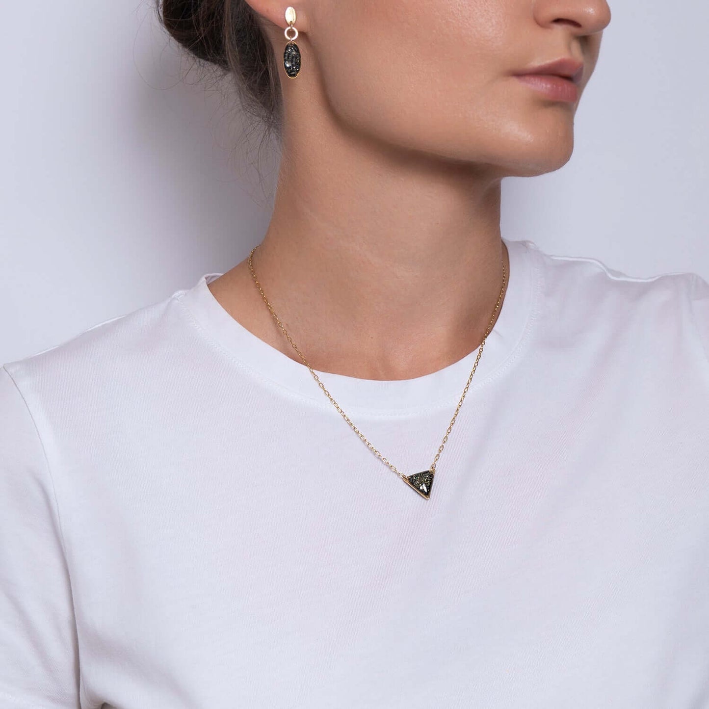 Galaxy Triangle Necklace