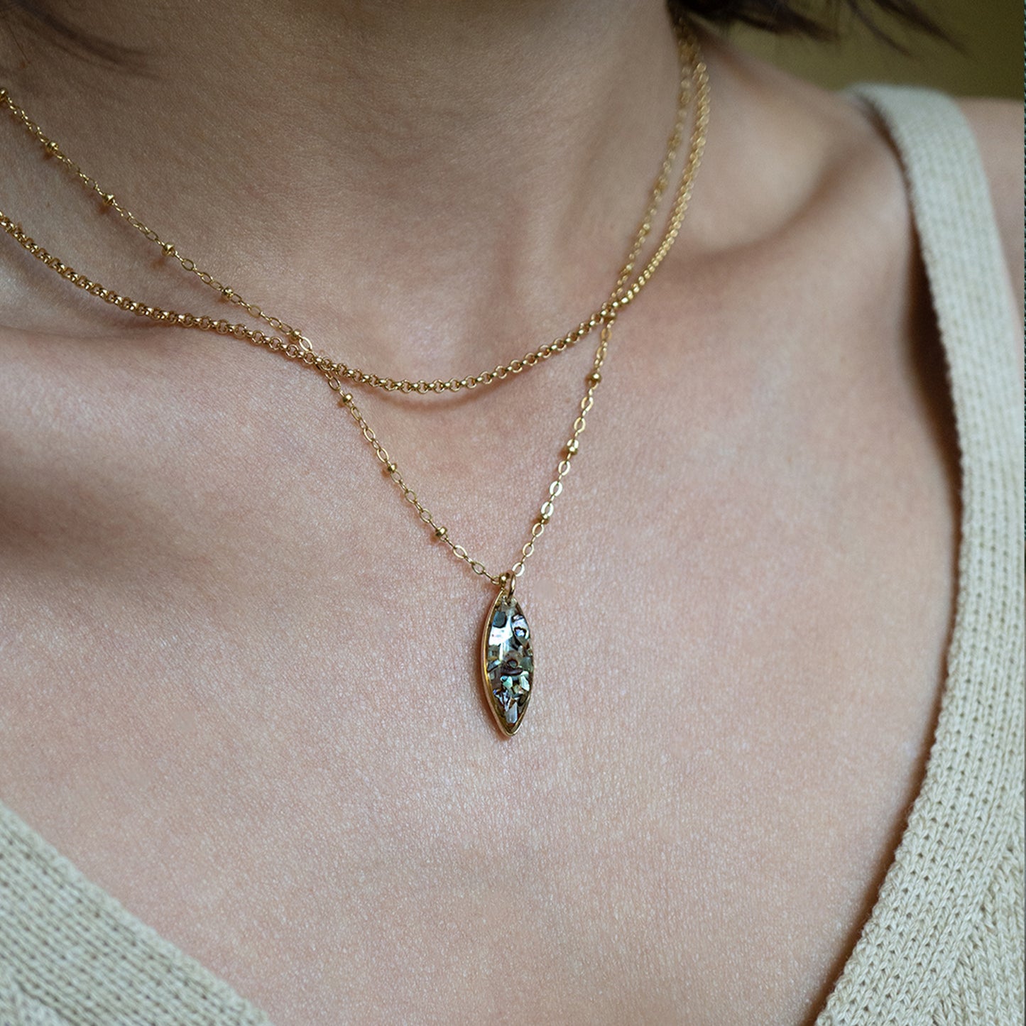 Oval Gem Necklace