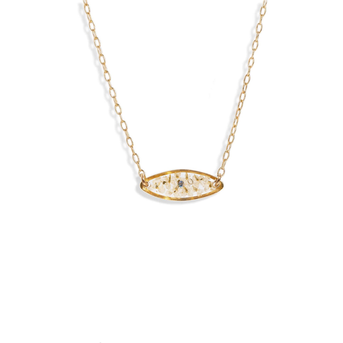 Oval Flower Necklace
