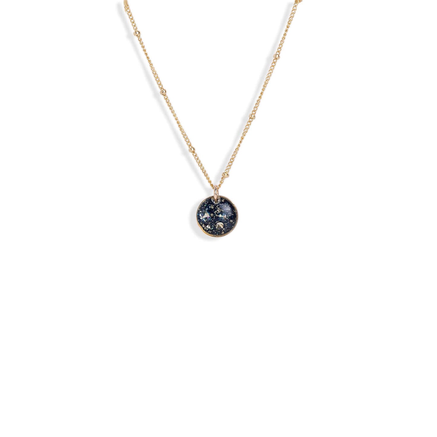 Dainty Round Galaxy Necklace
