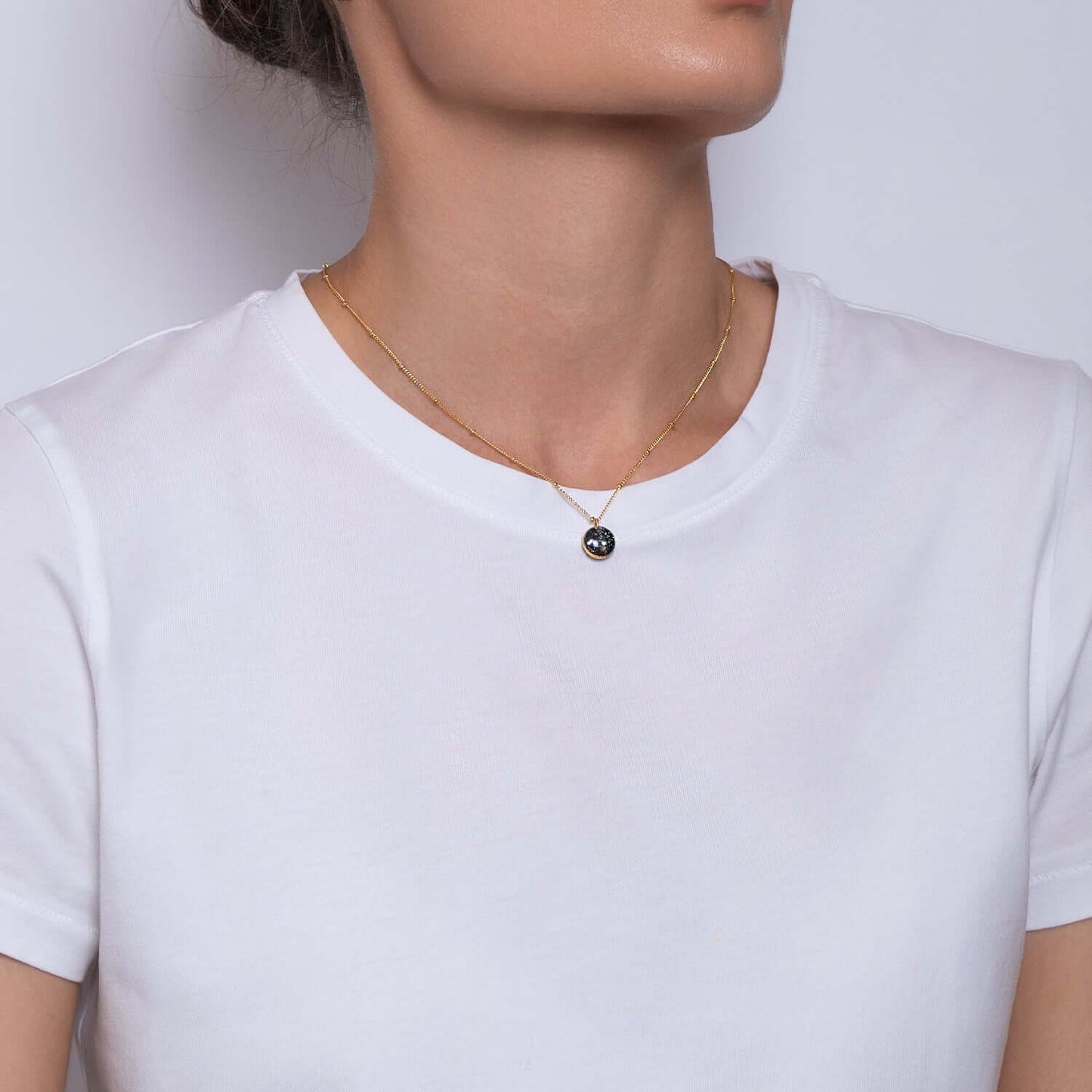 Small Circle Howlite Necklace