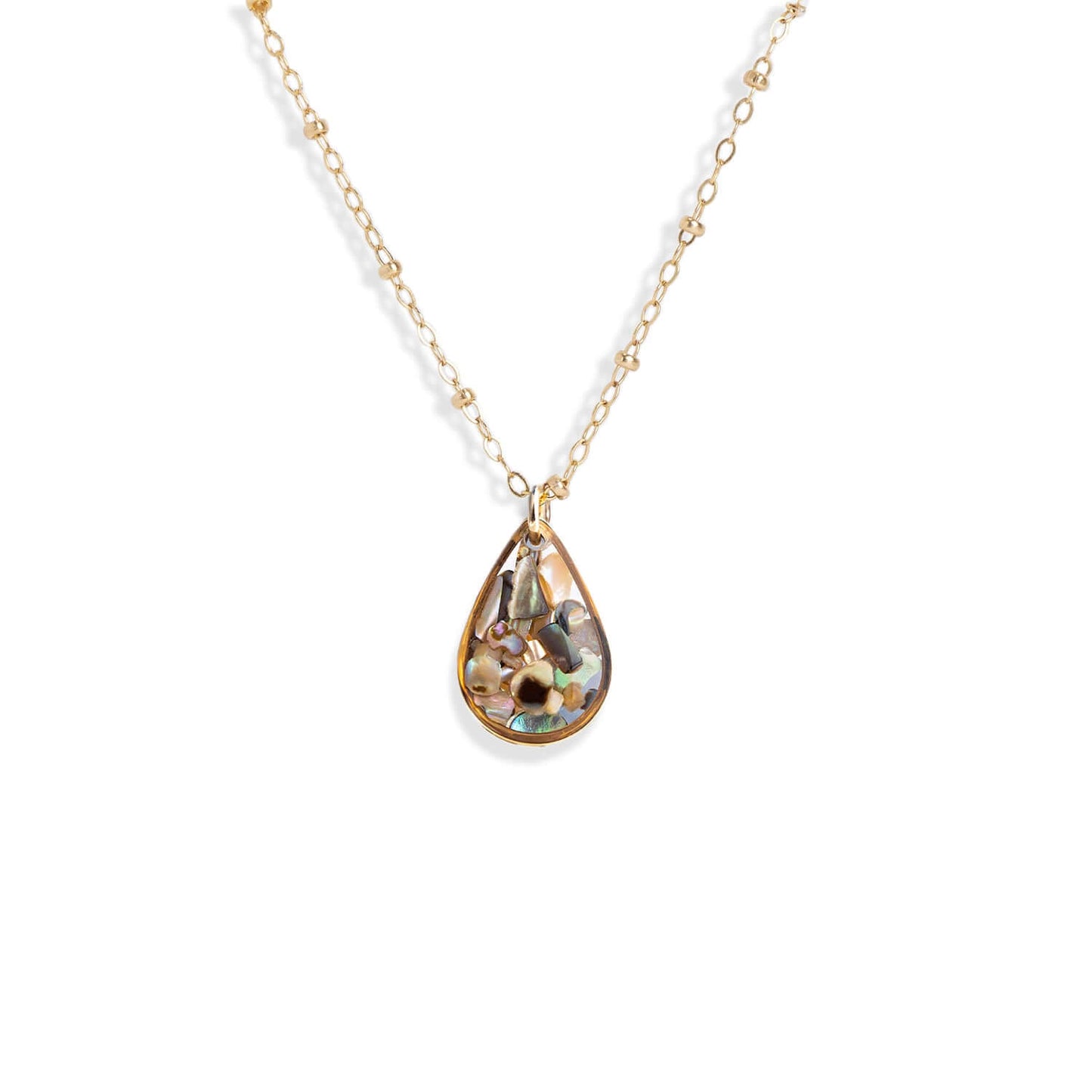Teardrop Abalone Shell Necklace