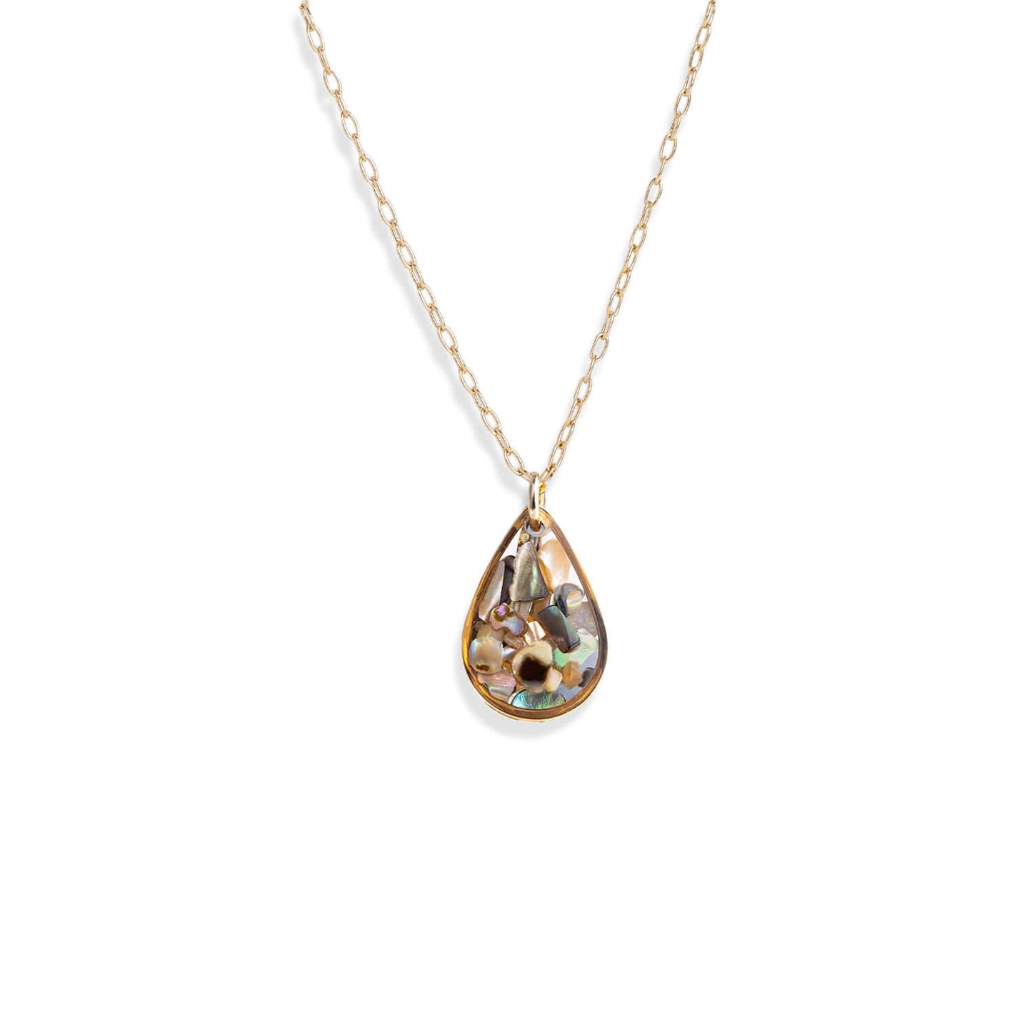 Teardrop Abalone Shell Necklace