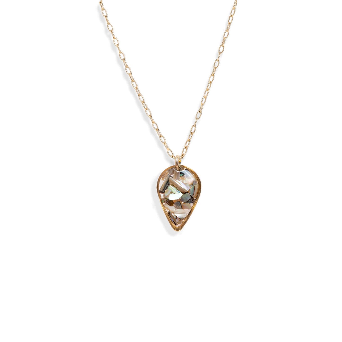 Teardrop Abalone Shell Necklace