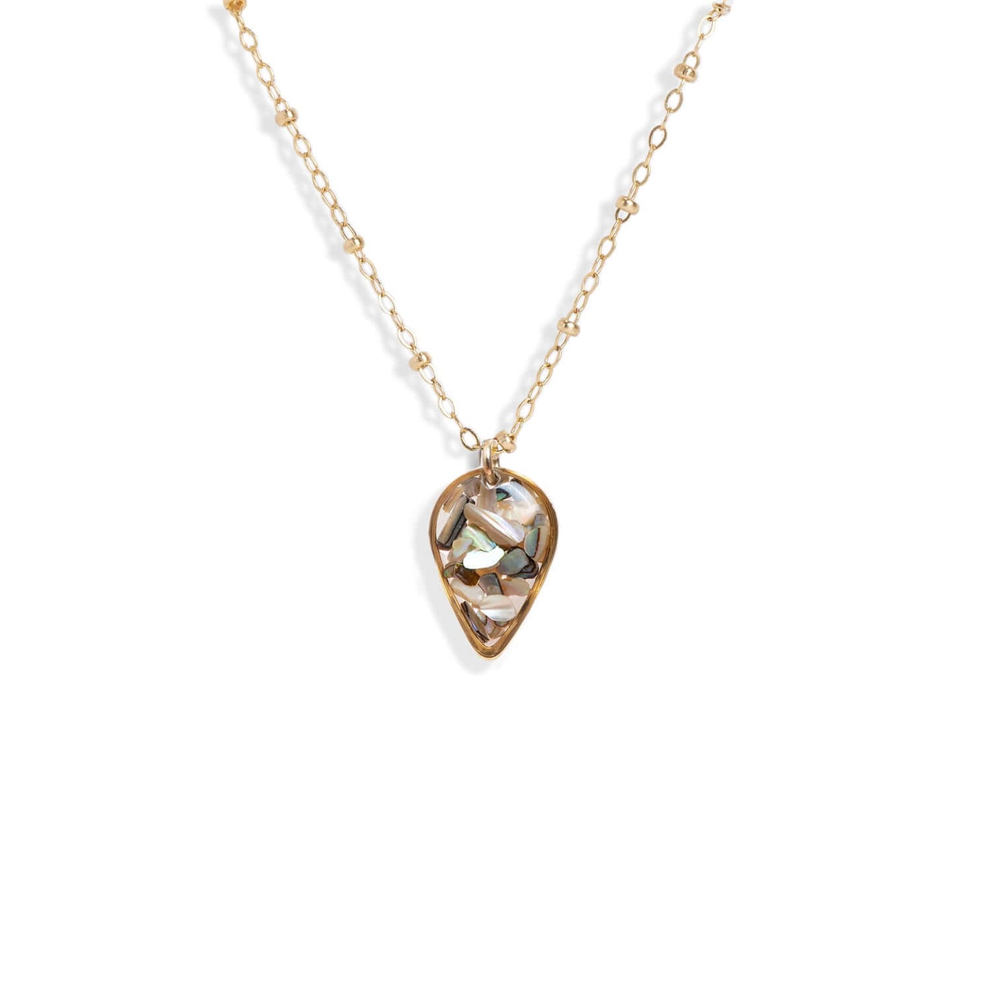 Teardrop Abalone Shell Necklace