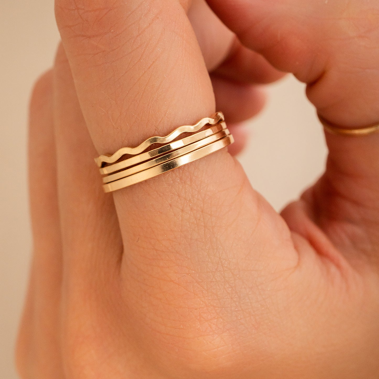 Dainty Gold Square Ring