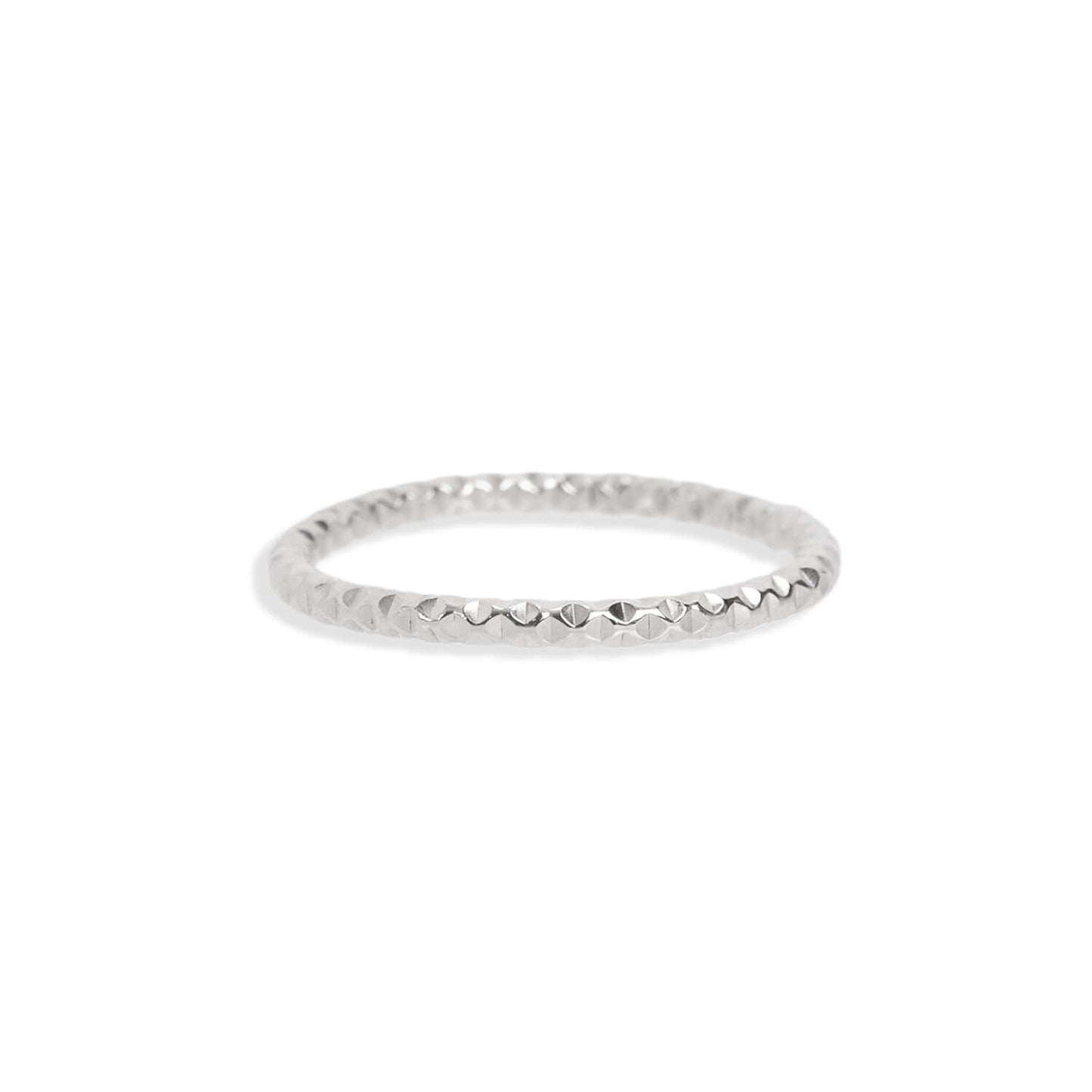 Textured Disco stacking ring
