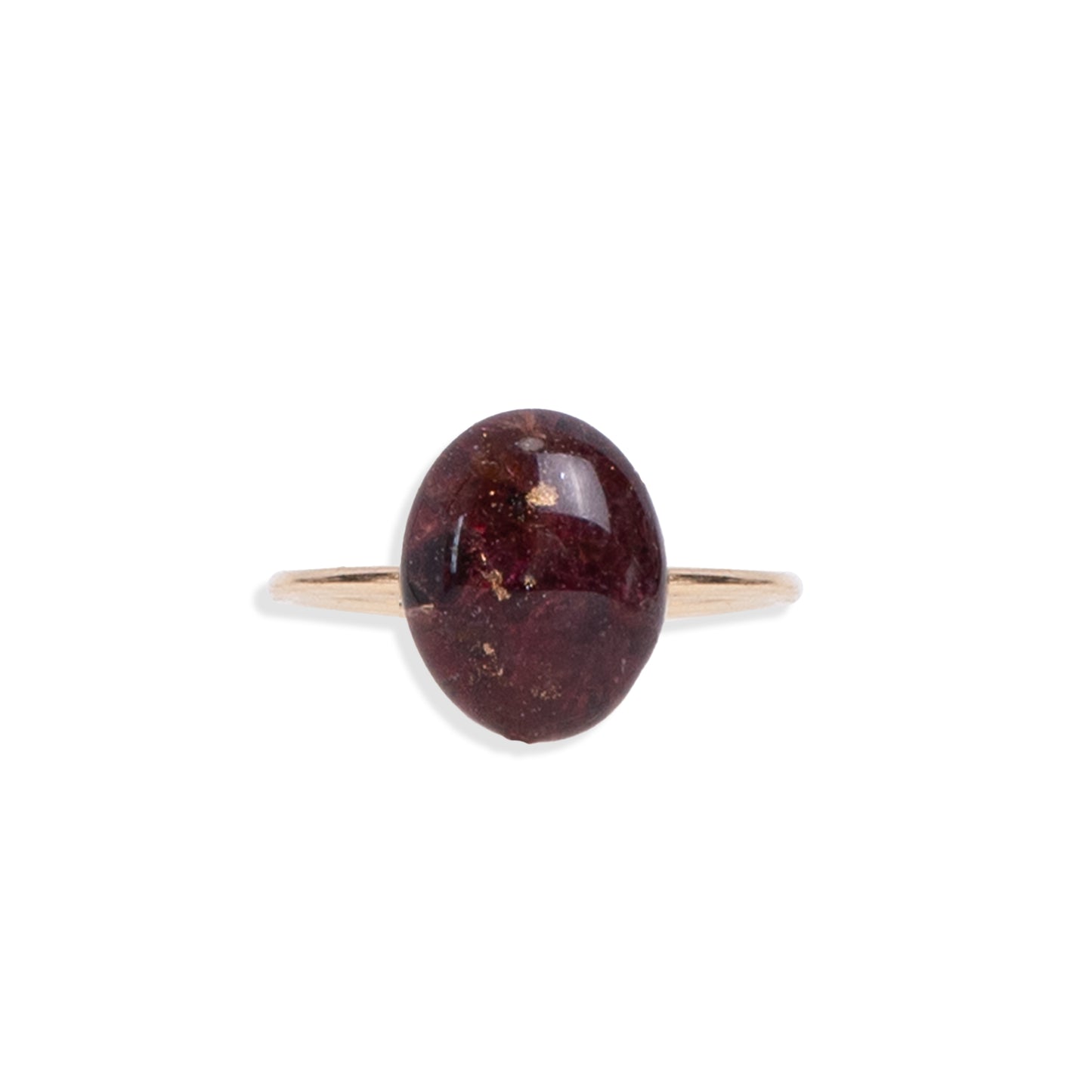 Delicate Oval Gemstone ring
