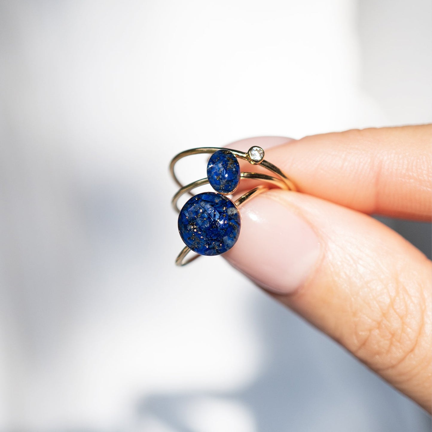Delicate Oval Lapis ring