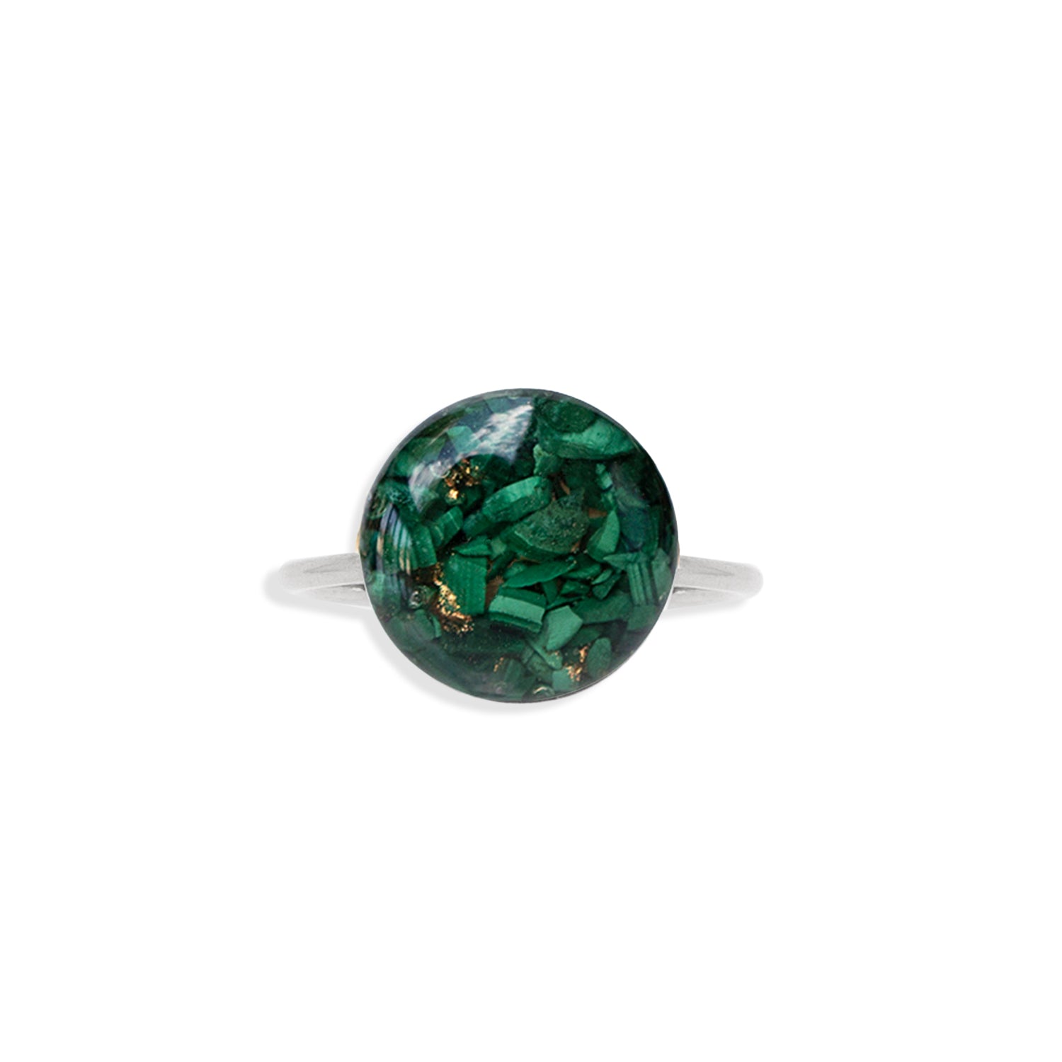 Malachite Ring 10.5 - Malachite Gemstone Ring, popular Green Malachite Ring - Malachite Jewelry - Ring Size 10.5 - Unisex Malachite Ring - Mens Ring