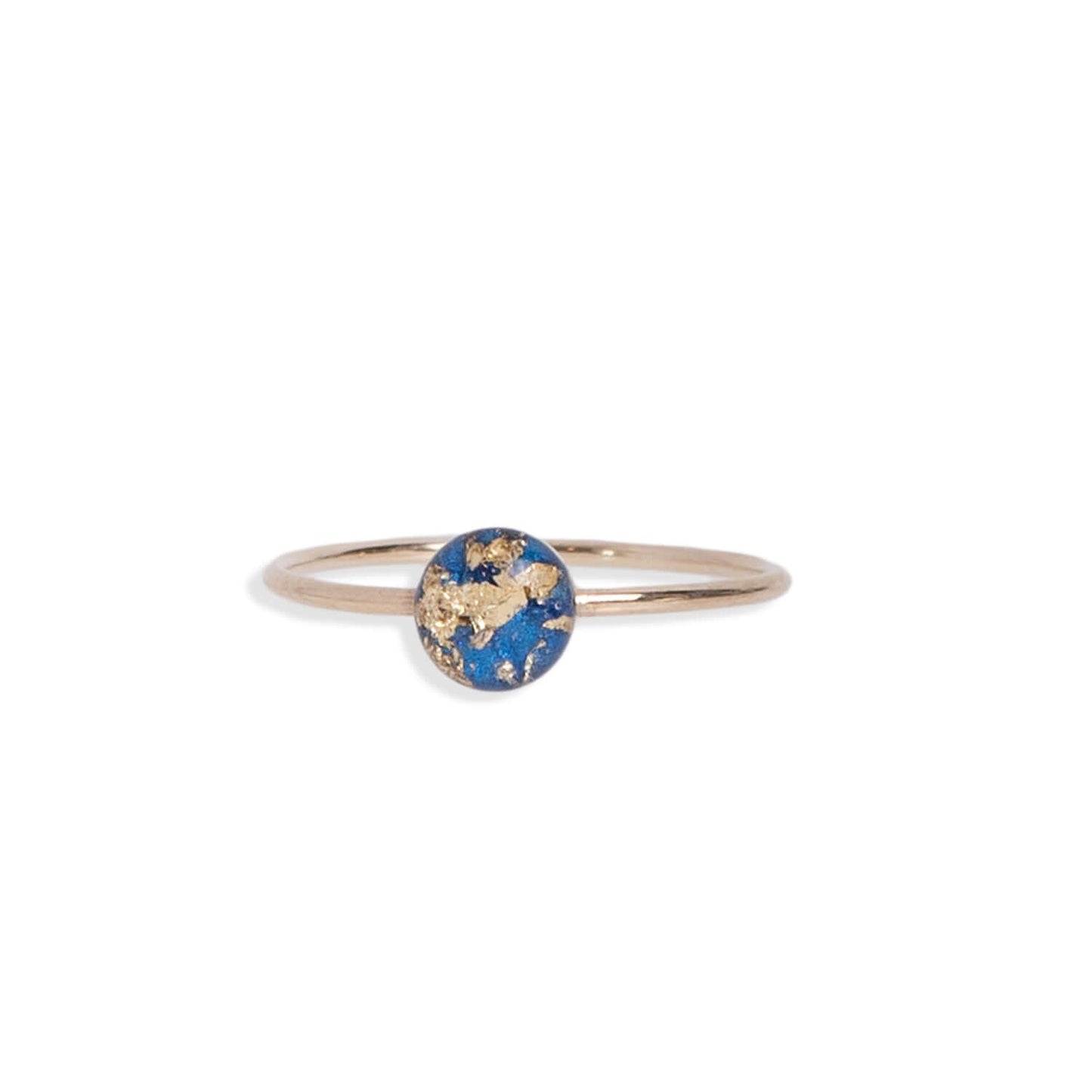 Tiny Shimmer Foil Round Ring