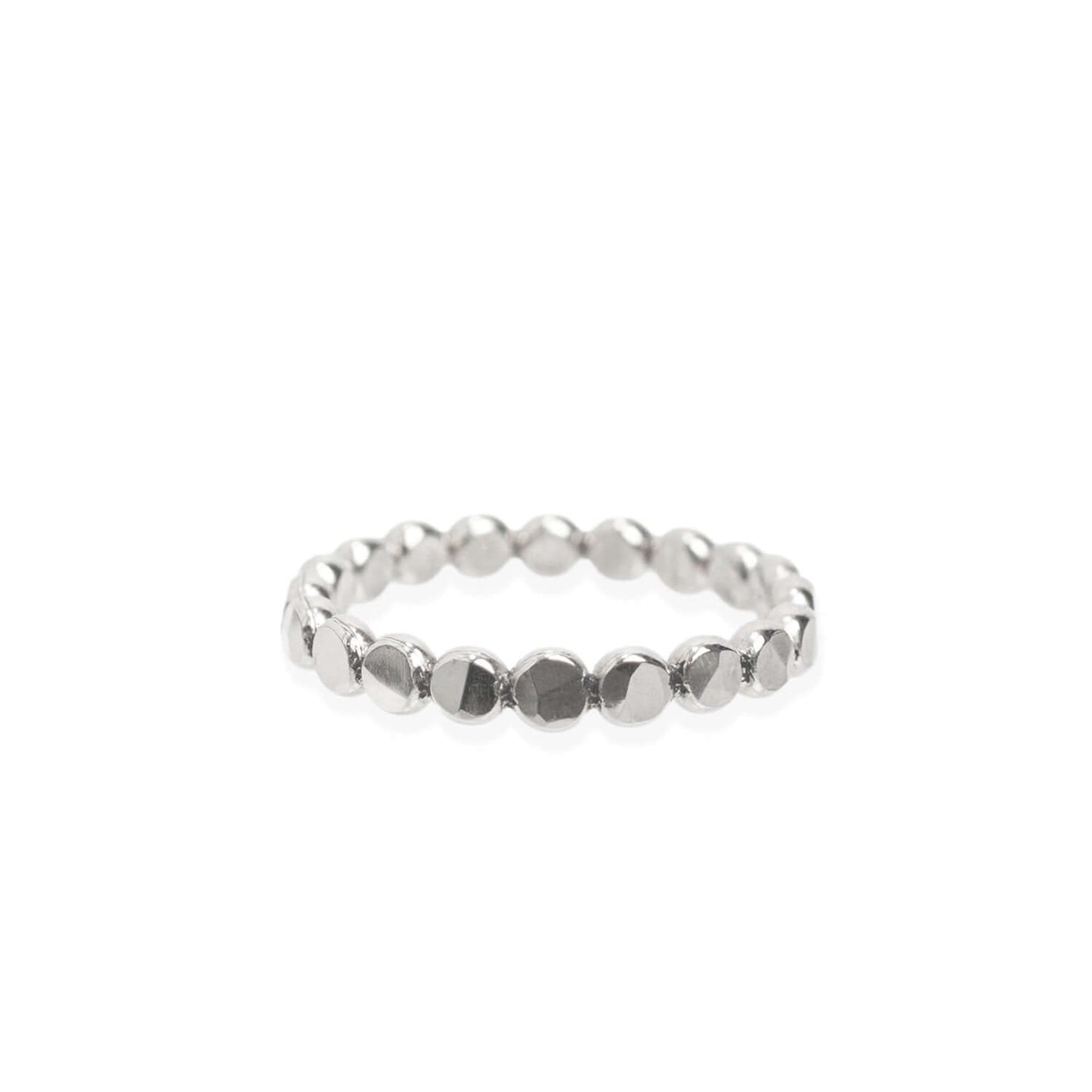 Statement Dot Ring in silver