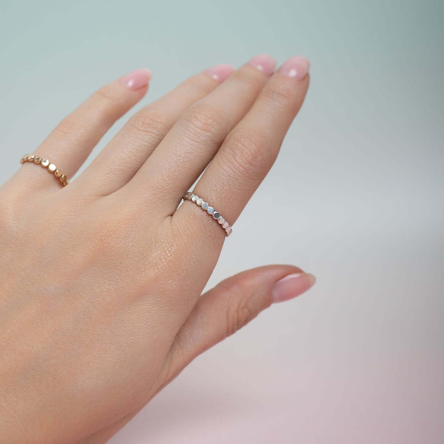 Statement Dot Ring in sterling silver