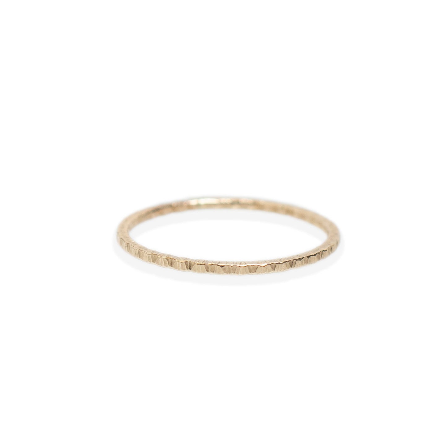 Textured Oat Grain gold filled stacking ring