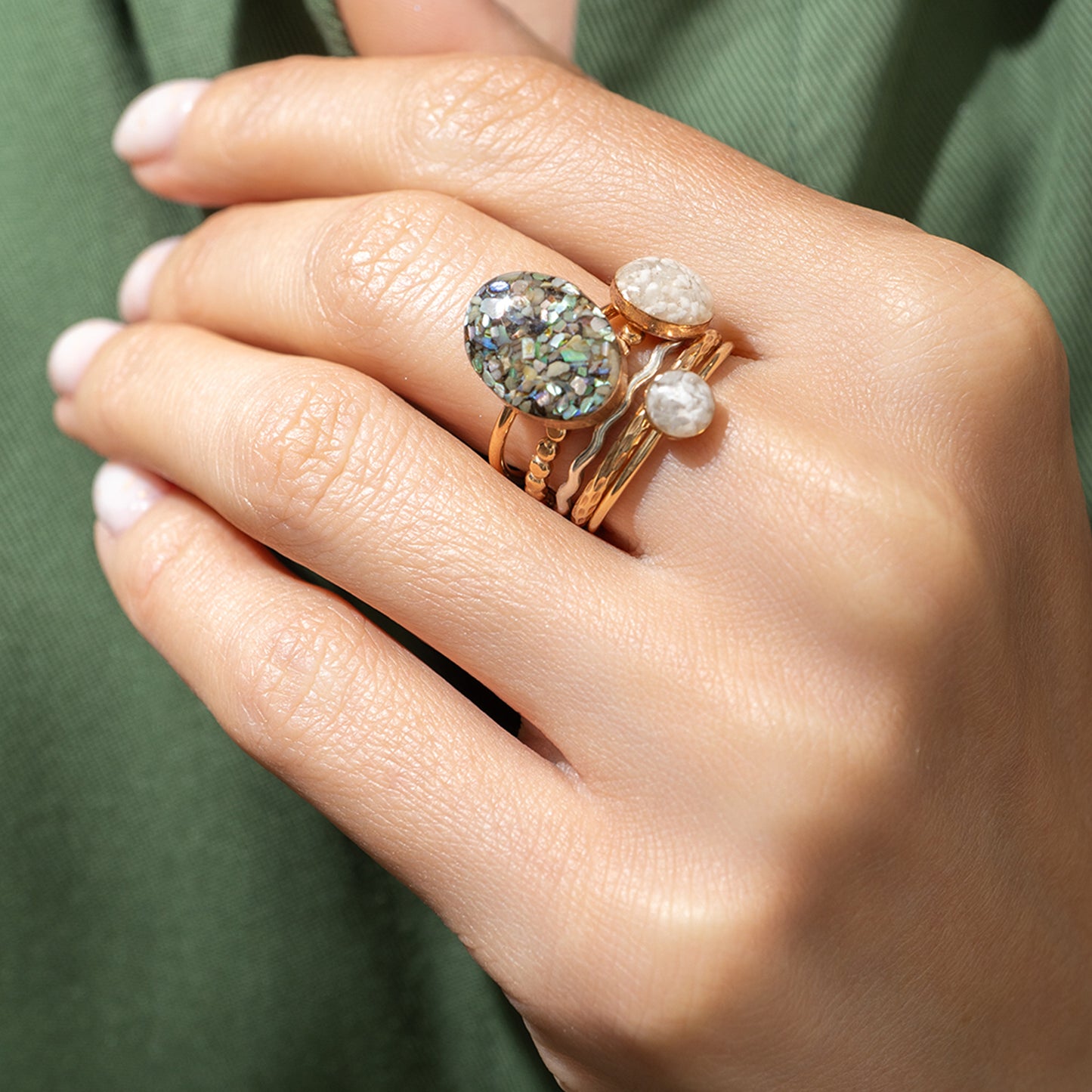 Howlite ring