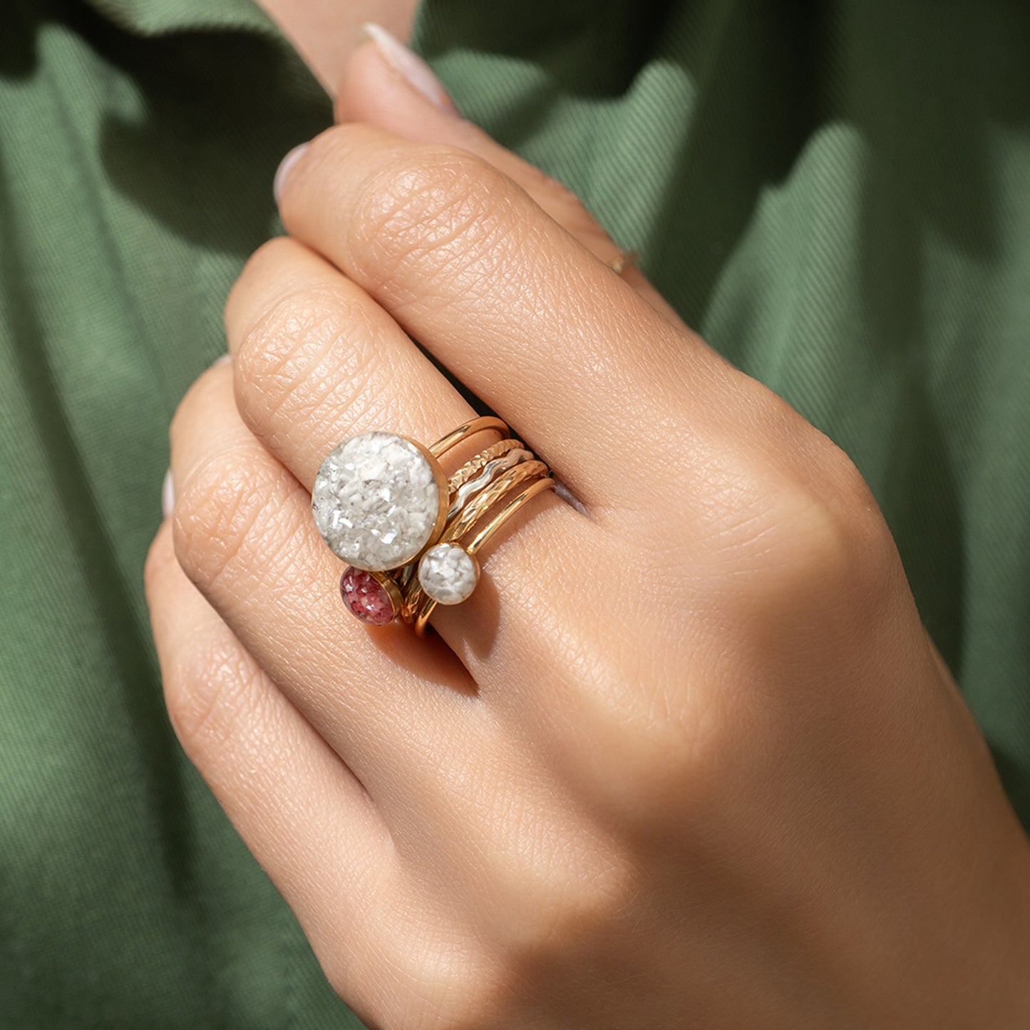 Howlite ring
