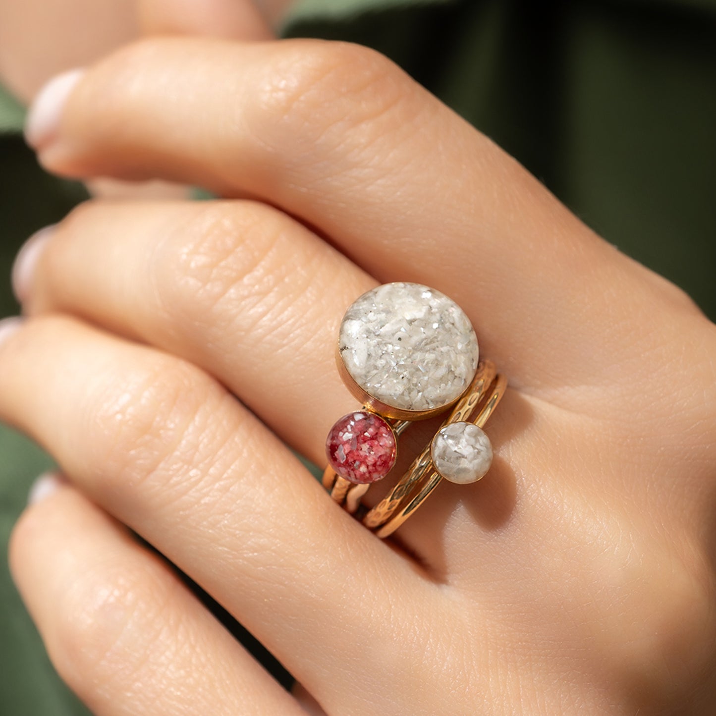 Howlite ring