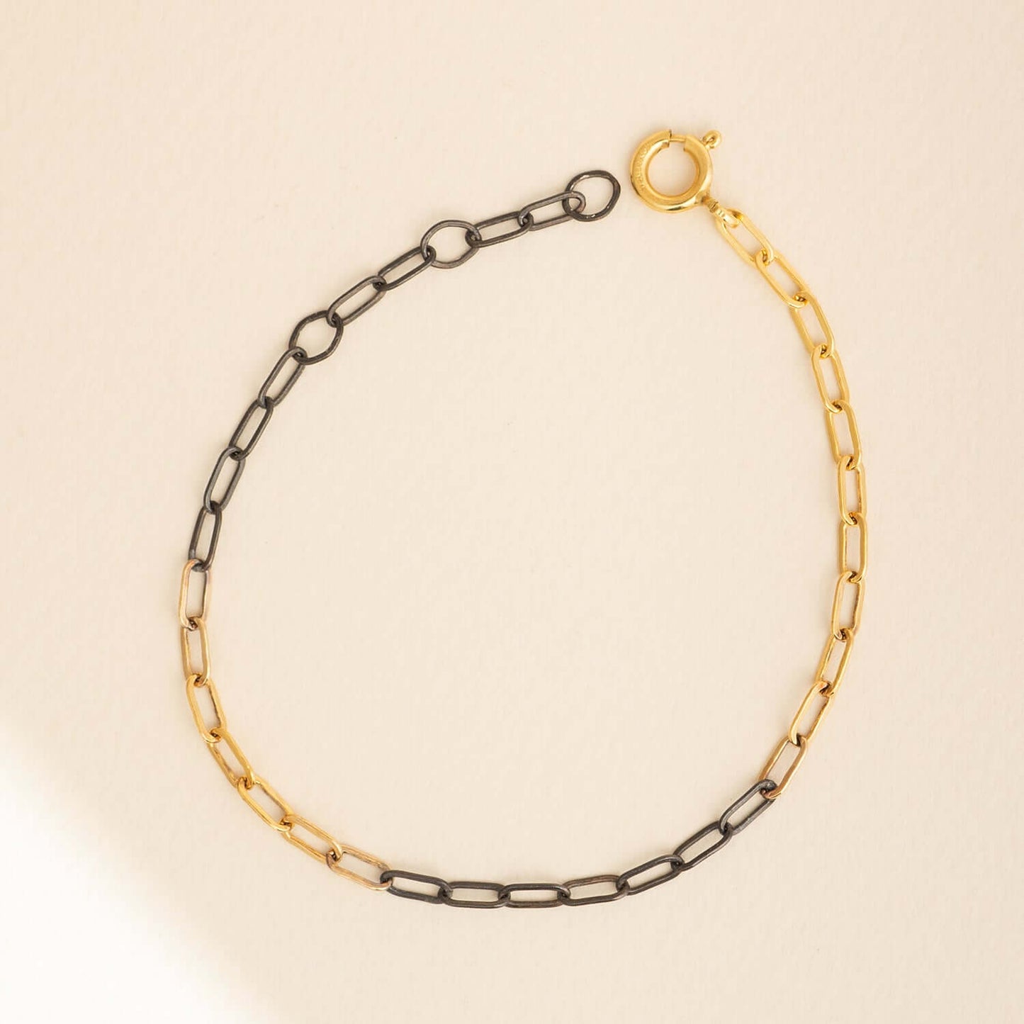 Mixed Metal Chain Bracelet