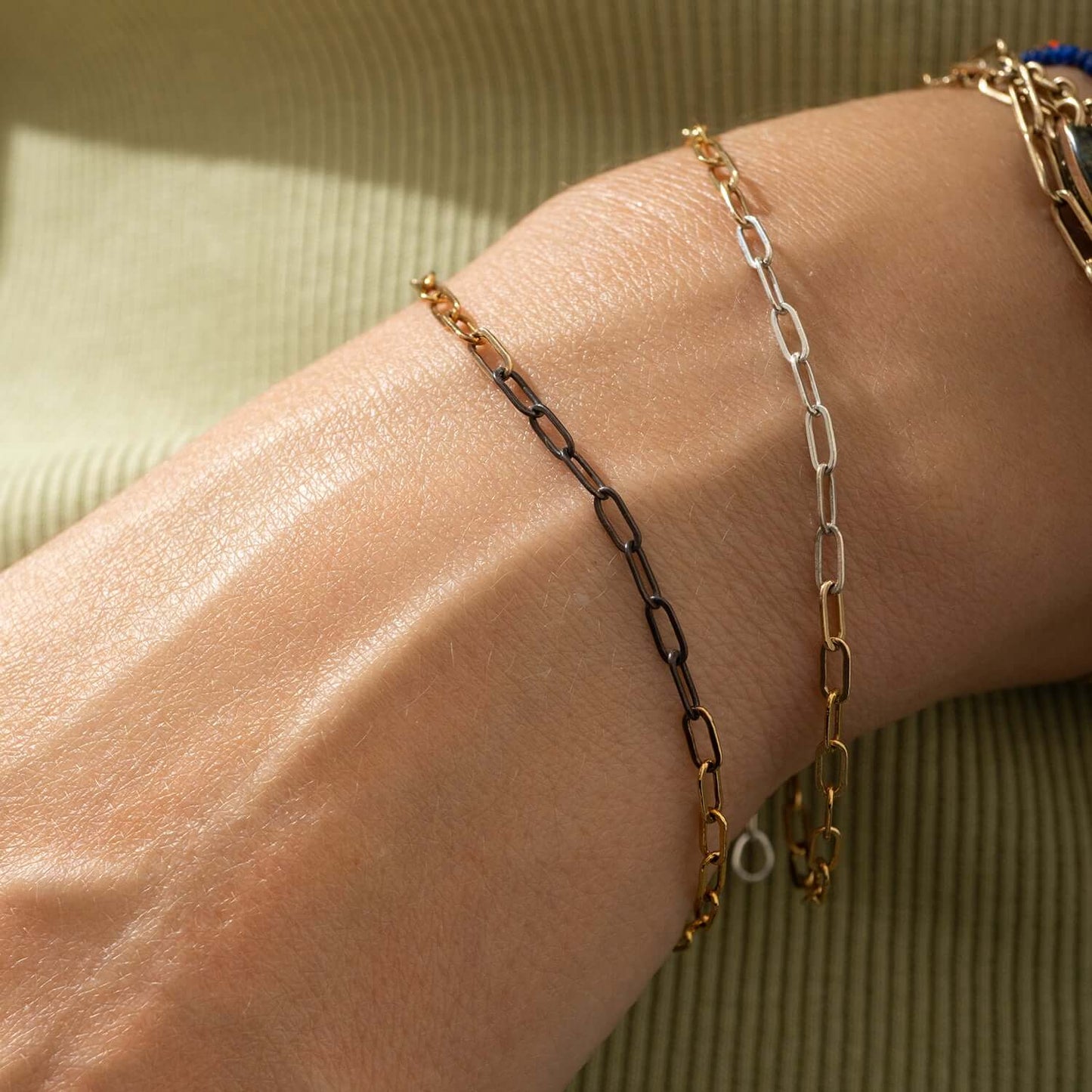 Mixed Metal Chain Bracelet