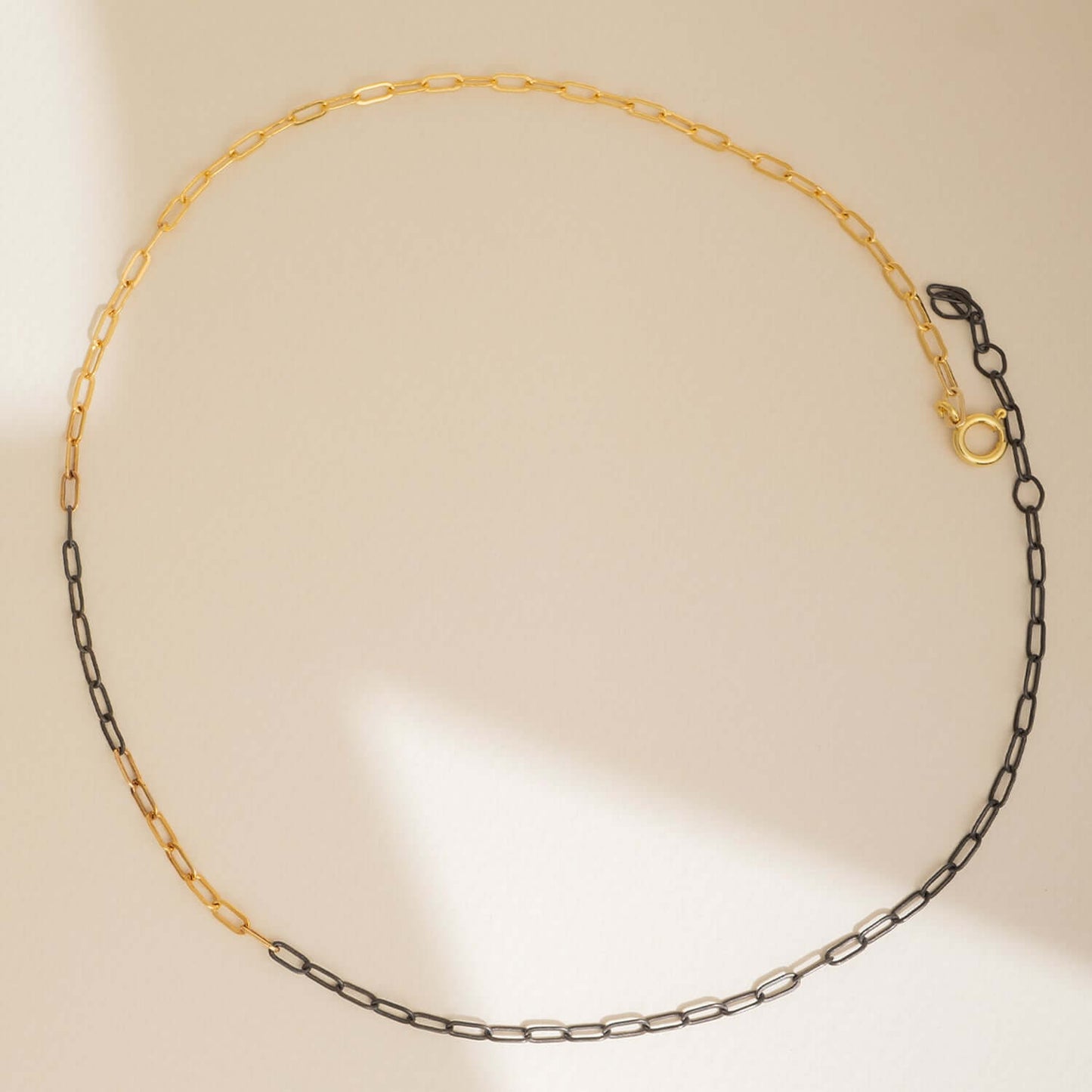 Mixed Metal Chain Necklace