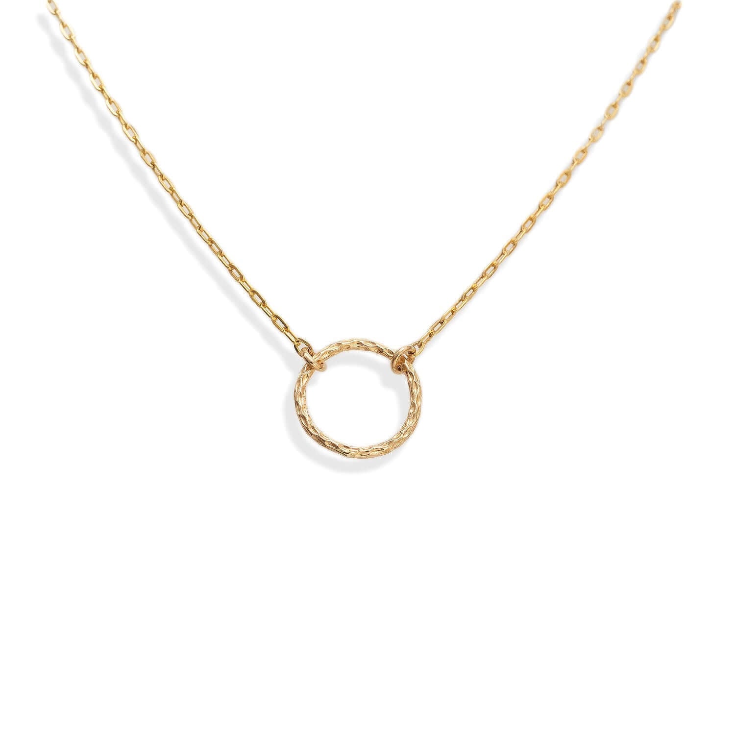 Snake Skin Circle Necklace in 14k Gold Filled | Kate Koel