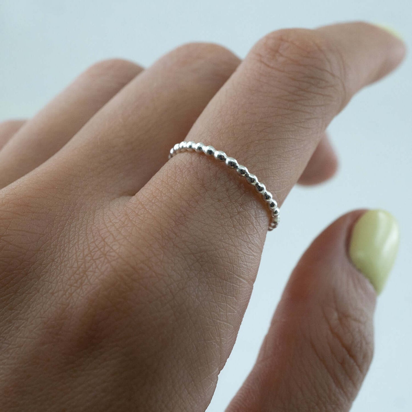Bubble silver Ring