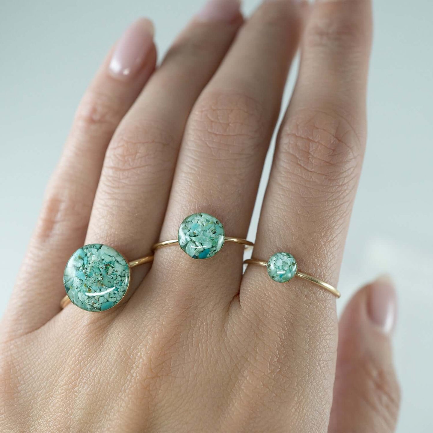 Chrysocolla Round Ring