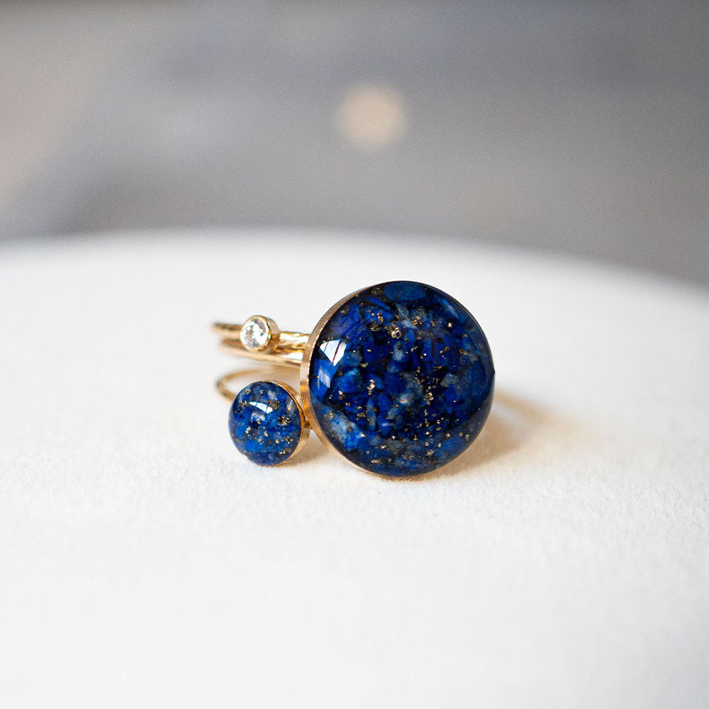 lapis lazuli ring set