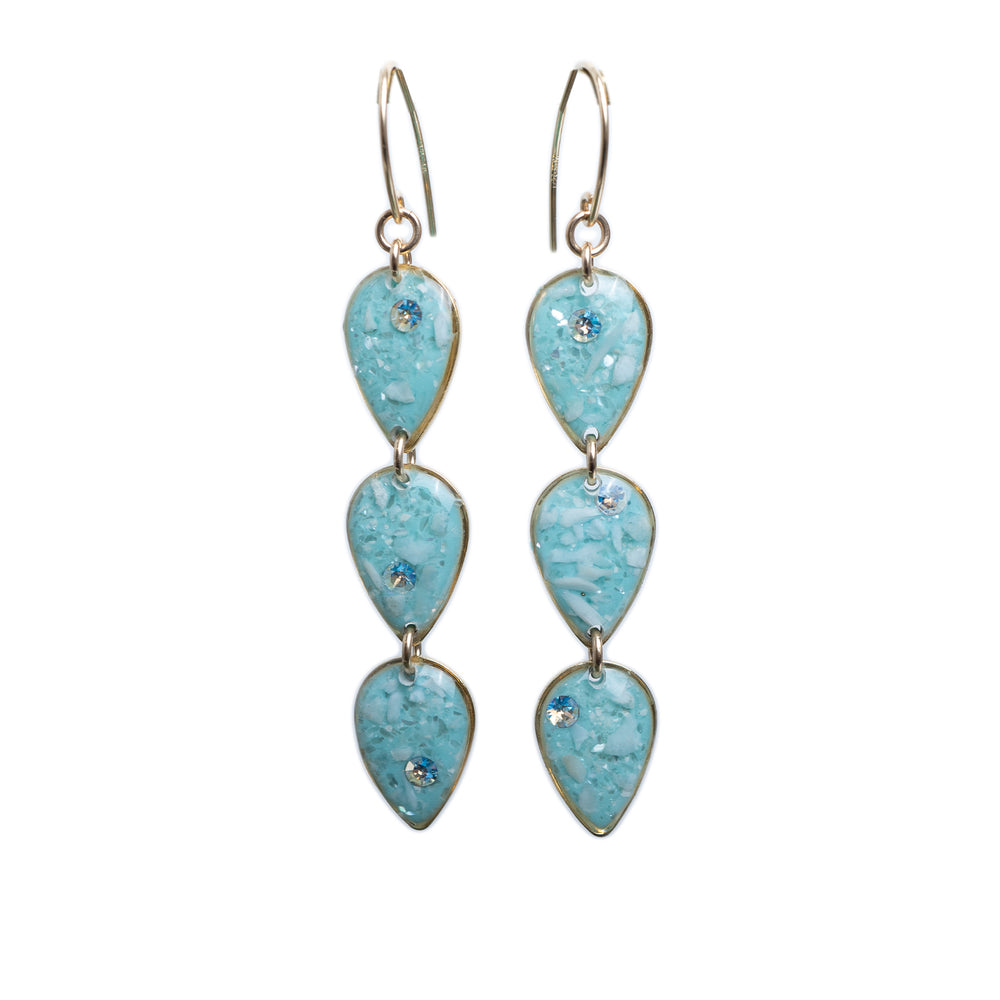 Drop Ocean Blue Earrings