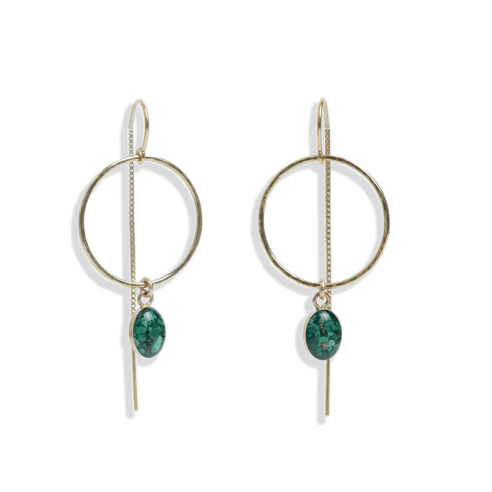 Maggie earrings in Green