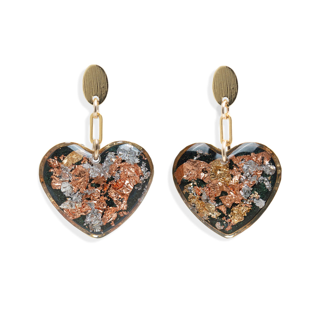 Dangling Heart Earrings