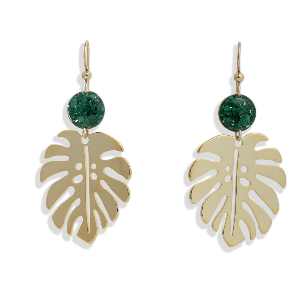 Monstera Earrings