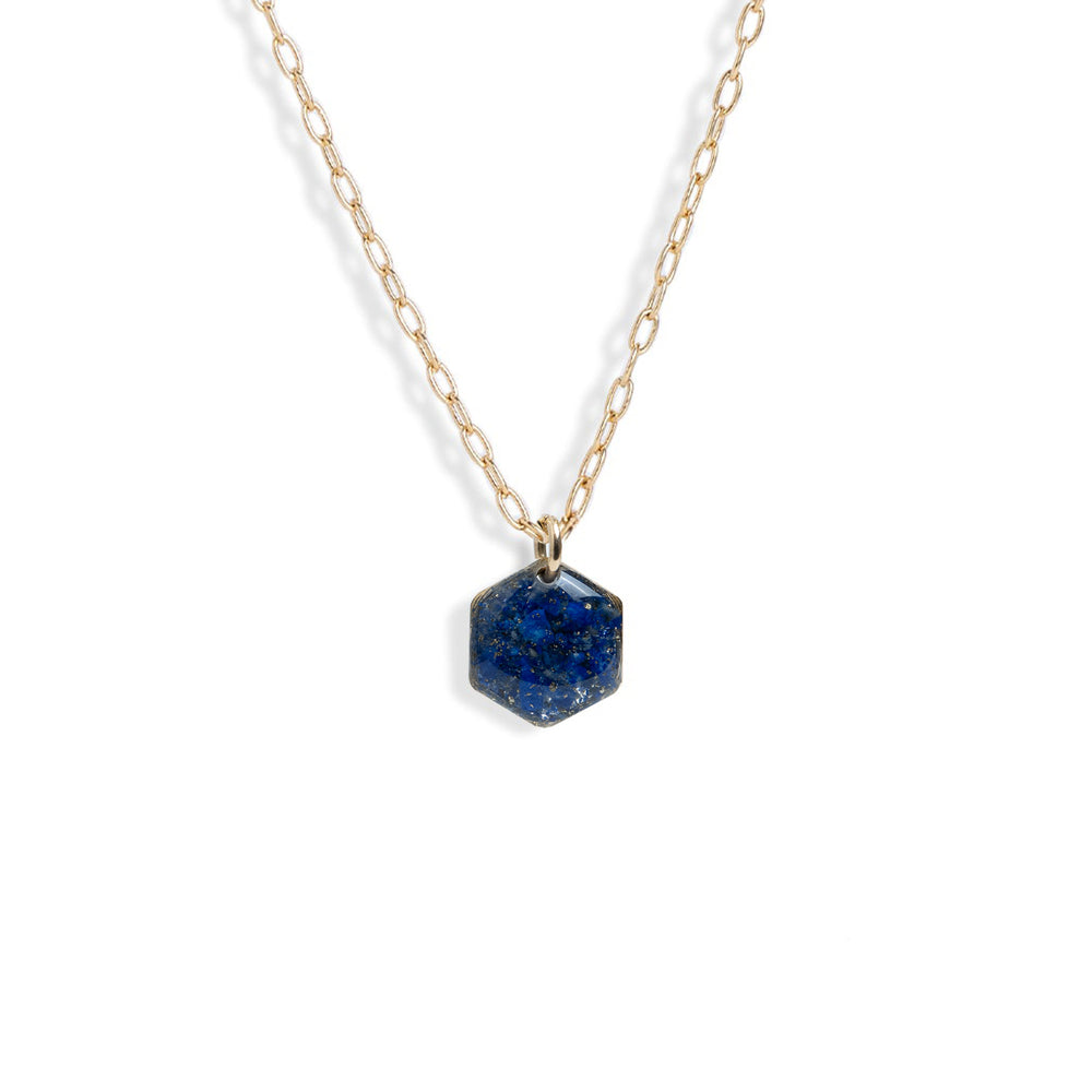 
                      
                        Small Hexagon Gem Necklace
                      
                    