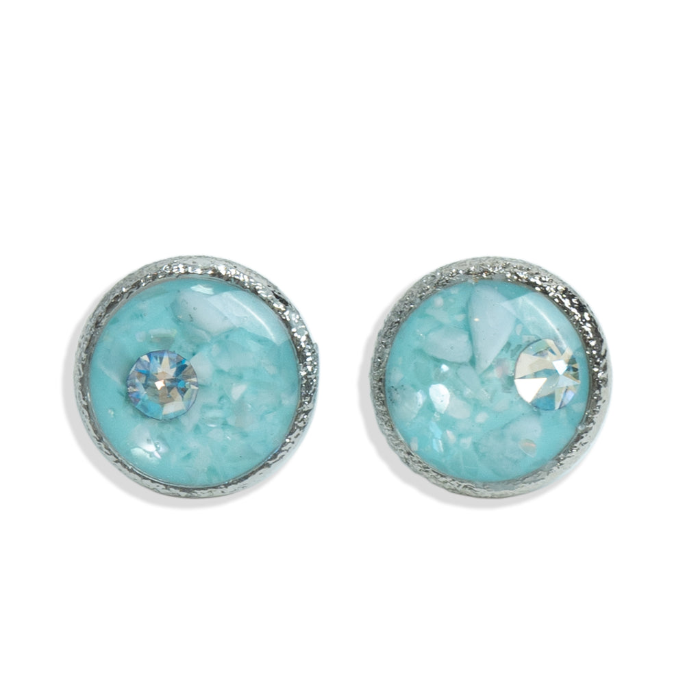 Round Gemstone Studs