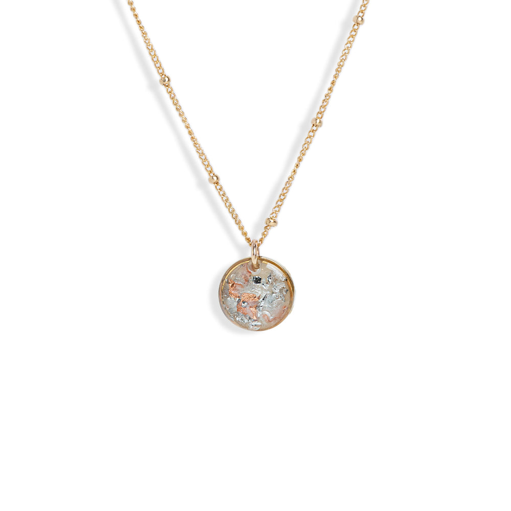 
                      
                        Small Circle Shimmering Necklace
                      
                    