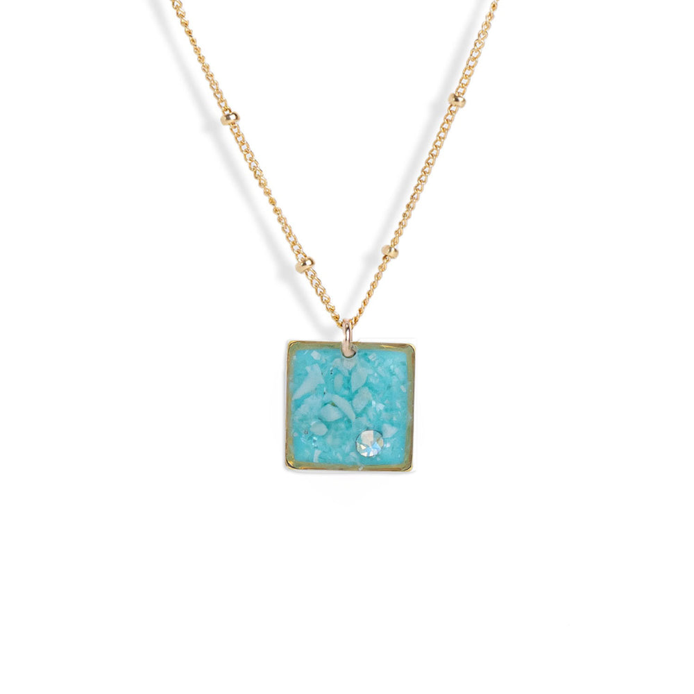 
                      
                        Blue Square Necklace
                      
                    