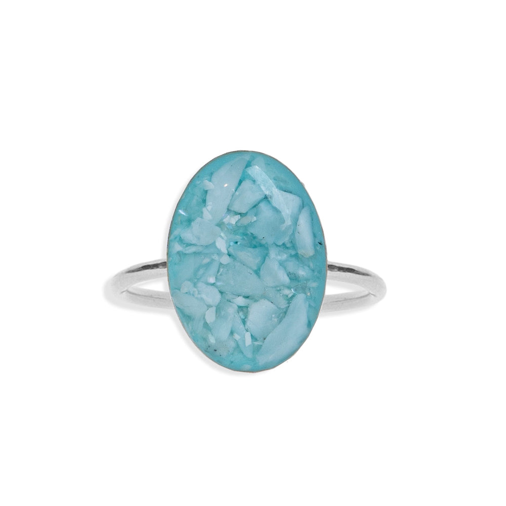 
                      
                        Statement Ocean Water Oval ring
                      
                    