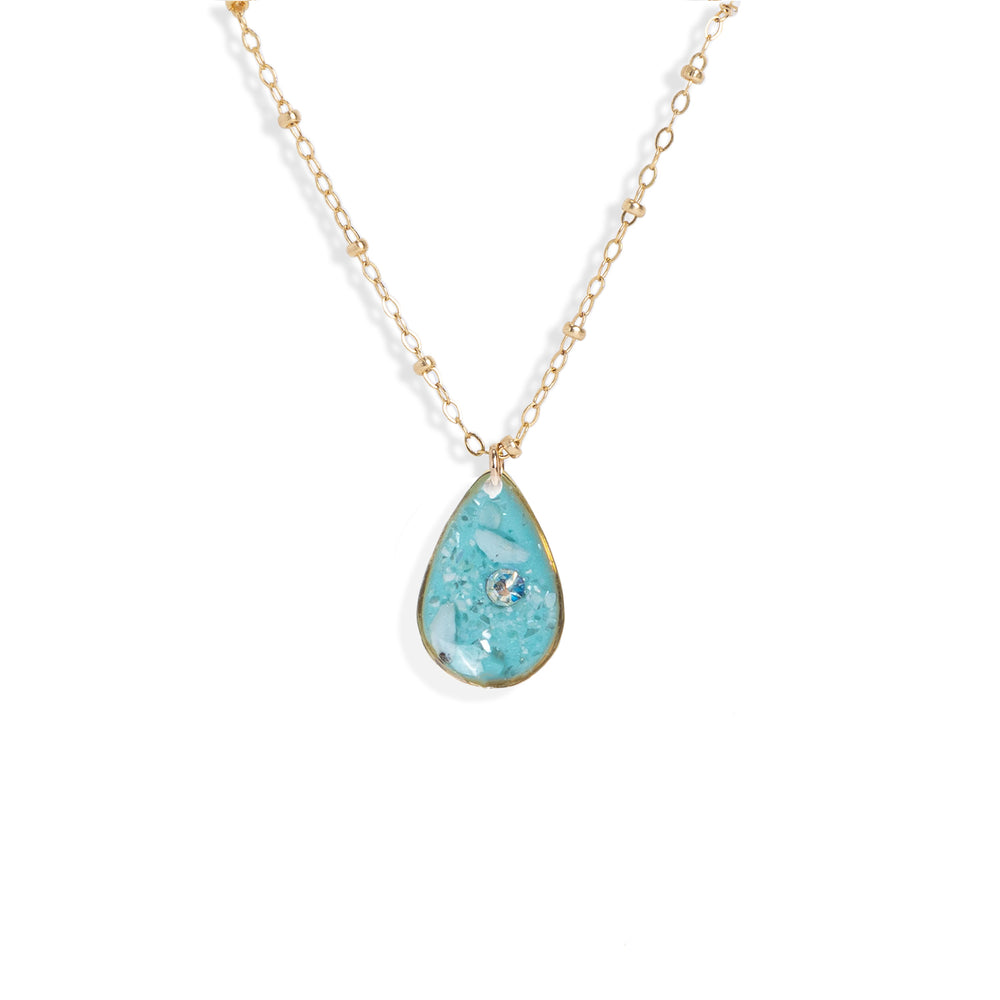 
                      
                        Teardrop Gem Necklace
                      
                    