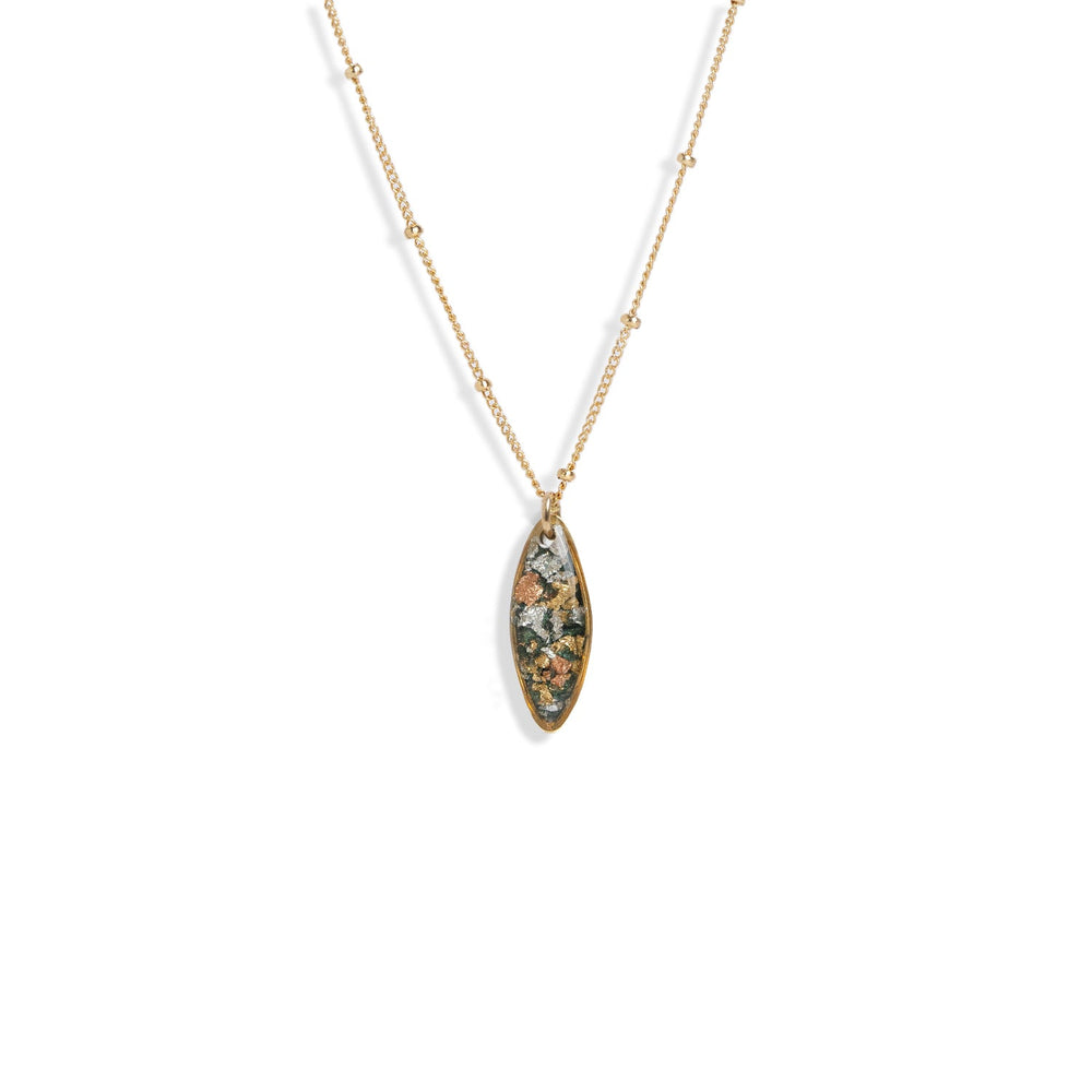 
                      
                        Oval Shimmer Foils Necklace
                      
                    