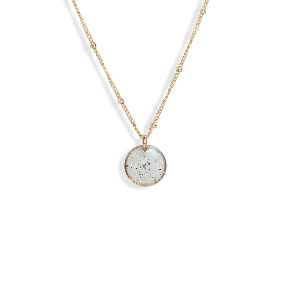Small Circle Howlite Necklace