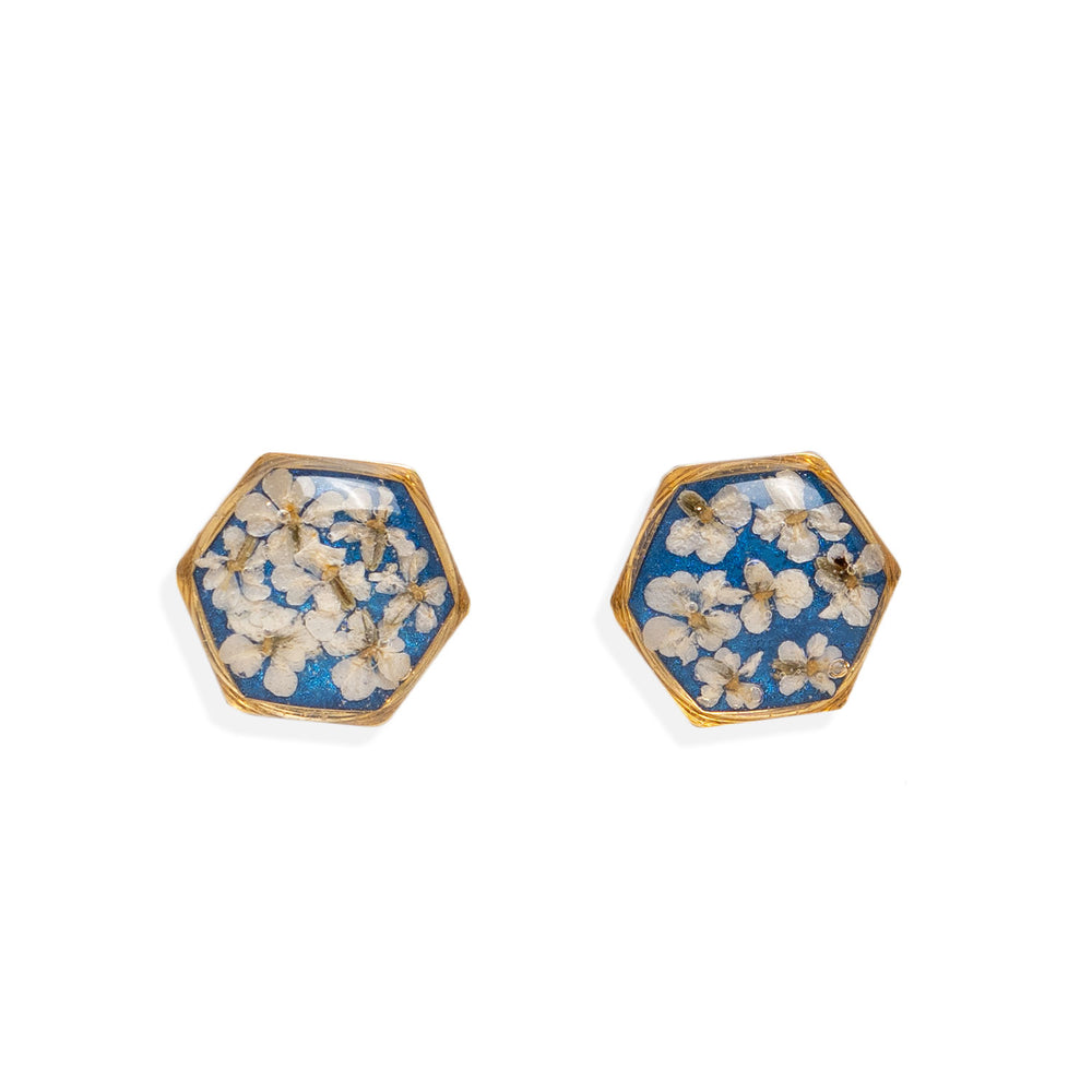 
                      
                        Hexagon flower earrings
                      
                    