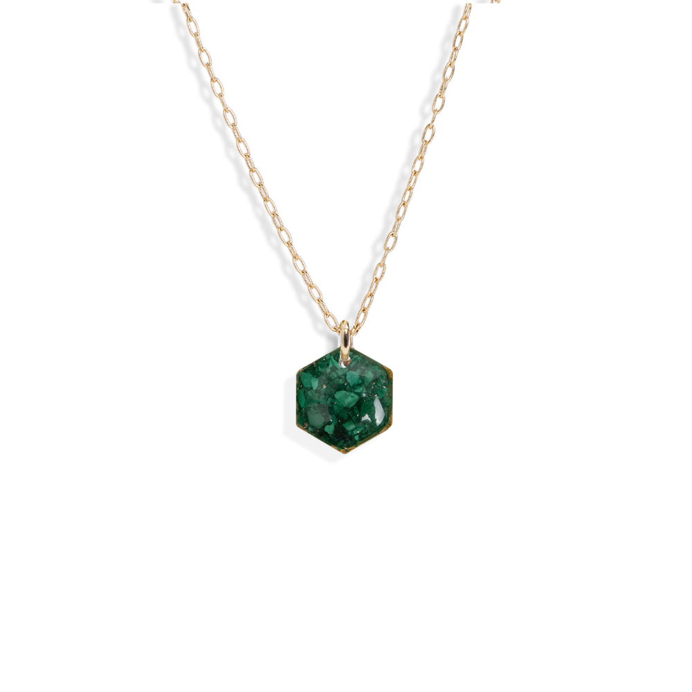 
                      
                        Small Hexagon Gem Necklace
                      
                    