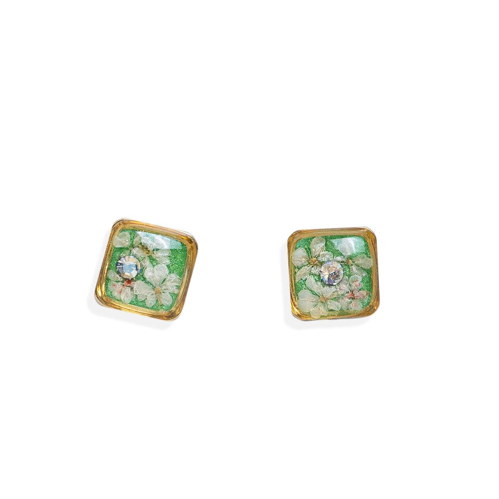 Square Flower Earrings