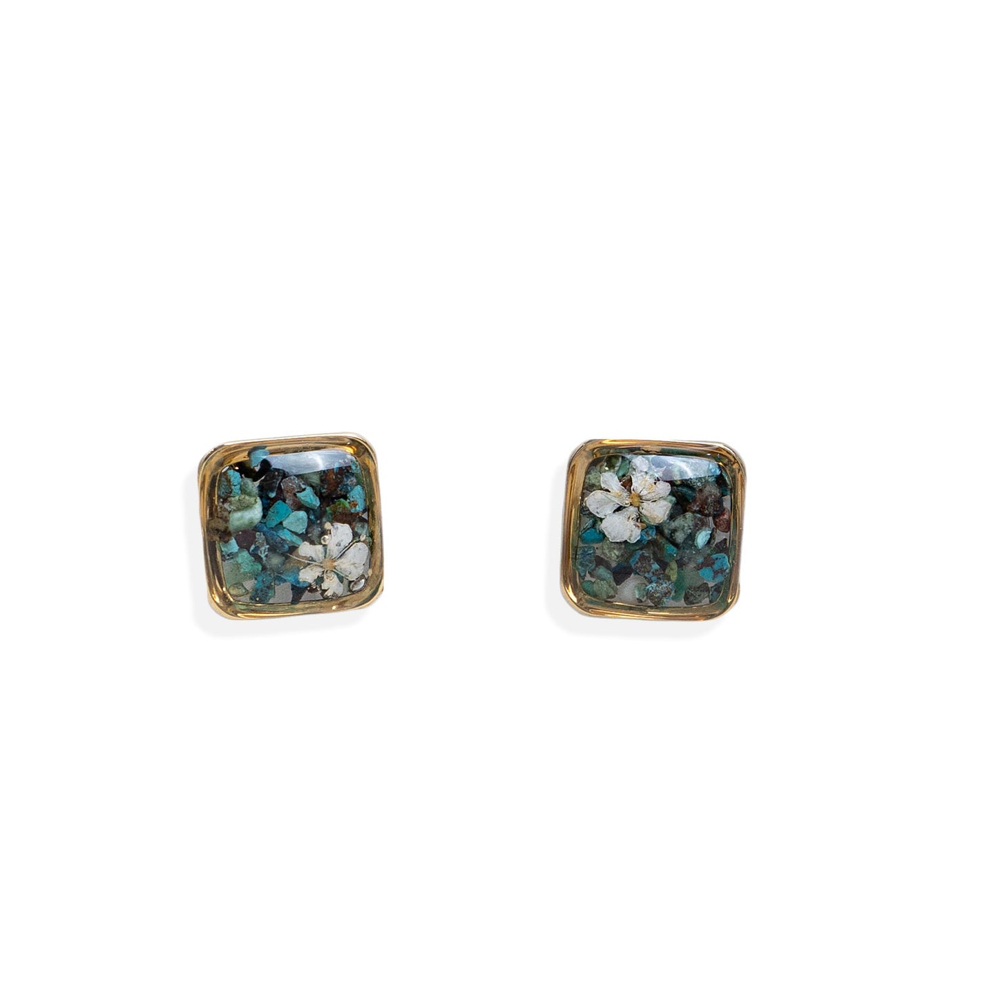 Square Flower Earrings