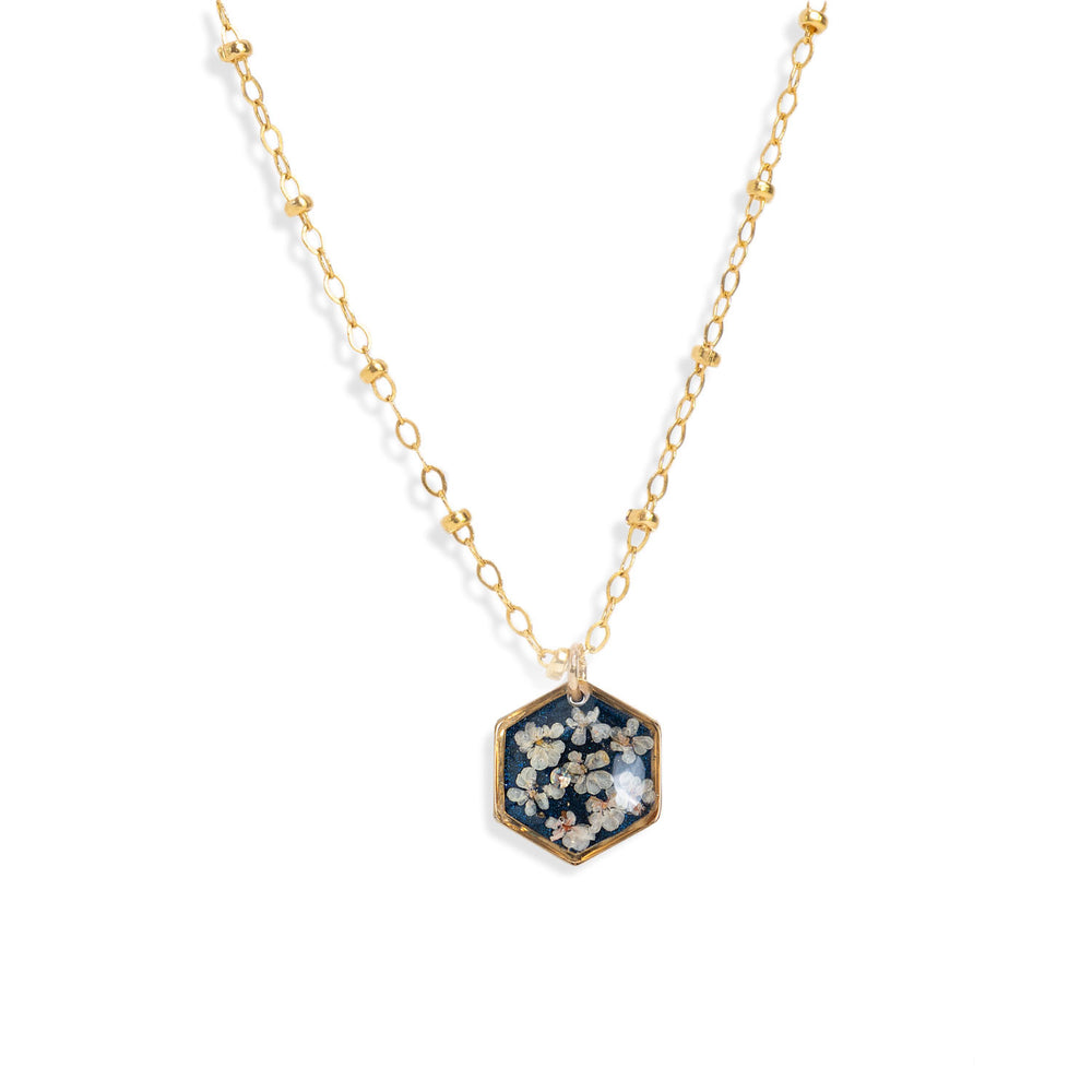 
                      
                        Hexagon Flower Necklace
                      
                    