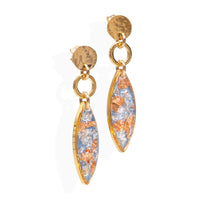 Vanilla Sky Oval Dangle Earrings