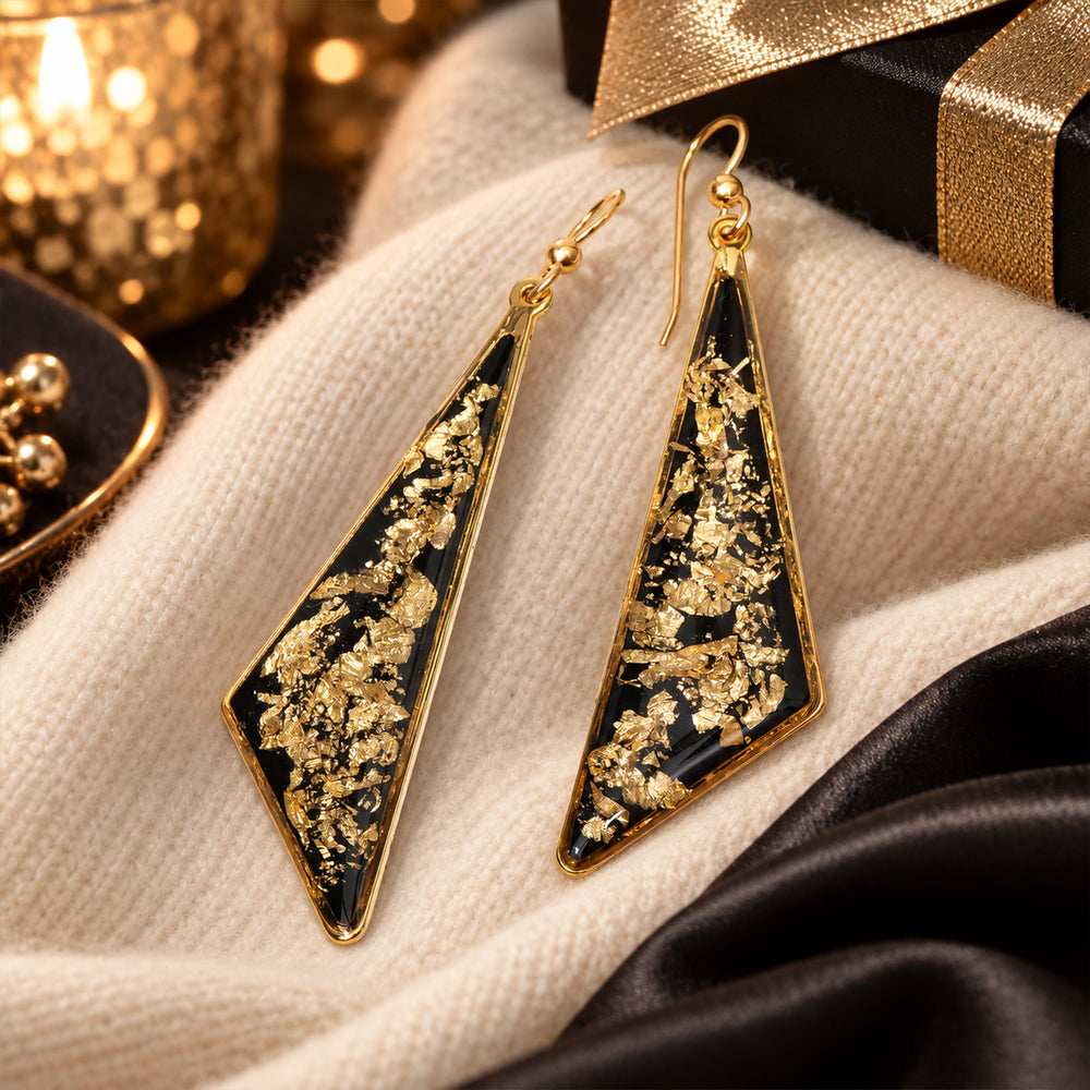 Asymmetric Triangle Statement Earrings